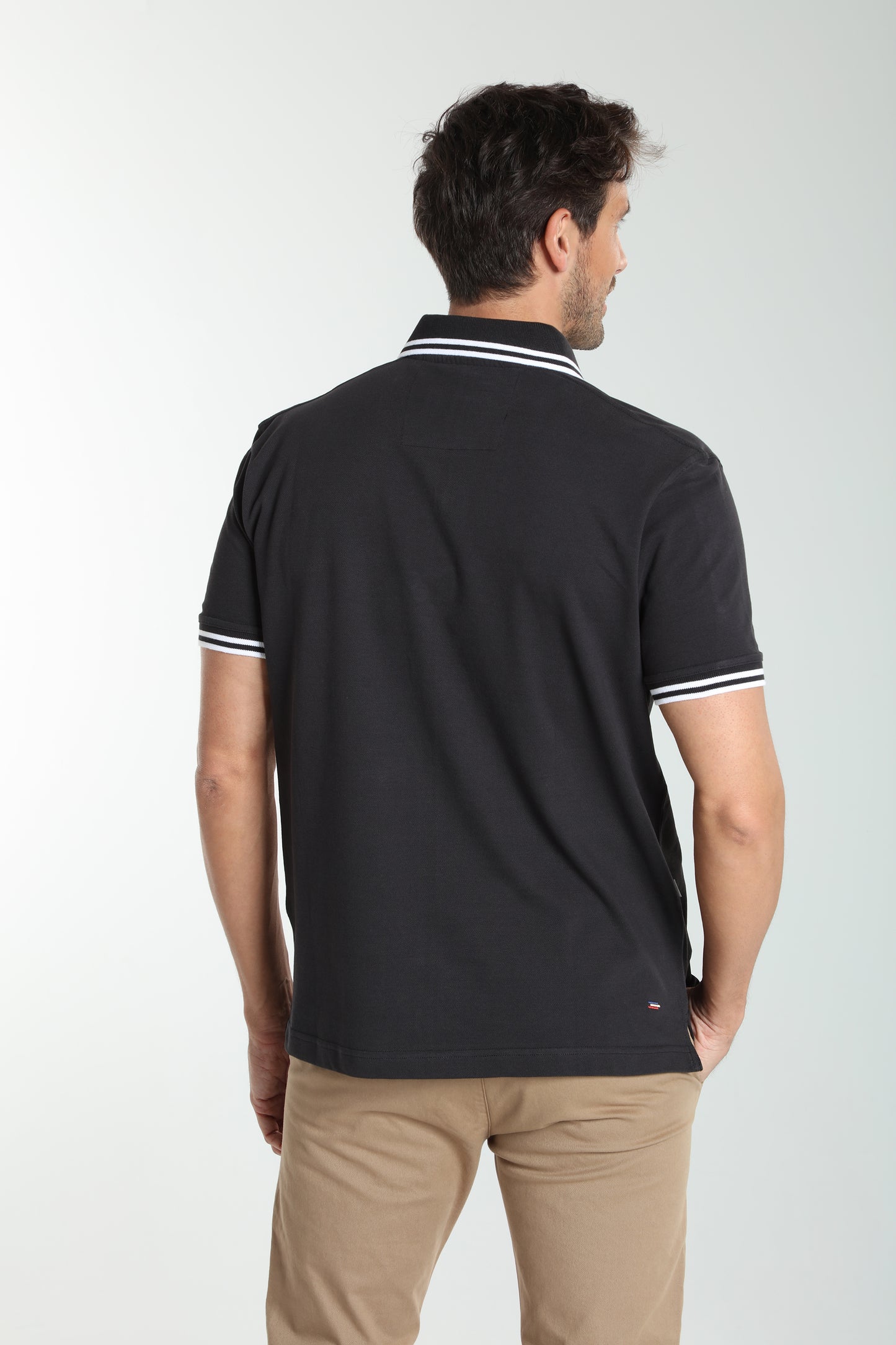 Polo manches courtes PRAY noir