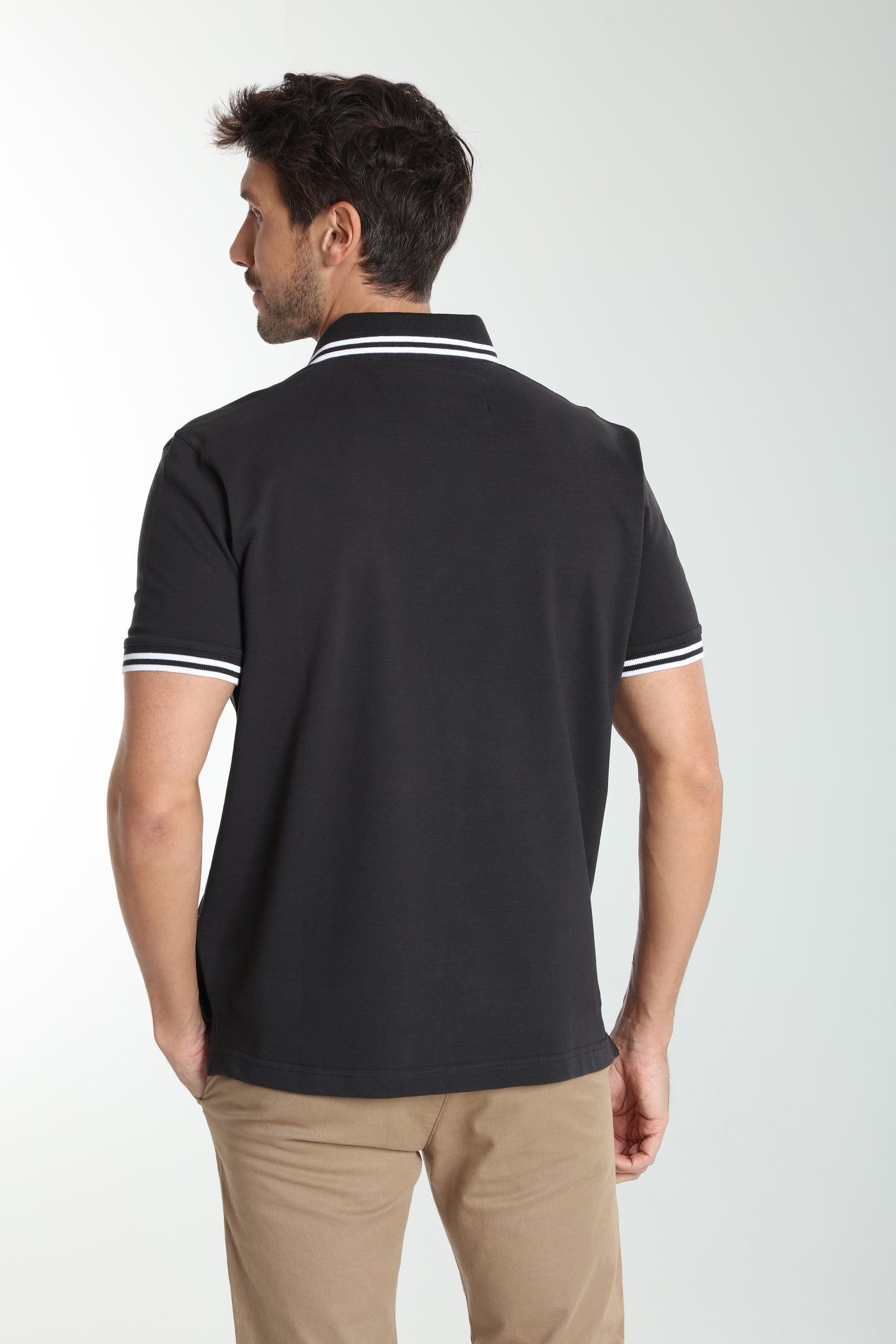 Polo manches courtes PRAY noir