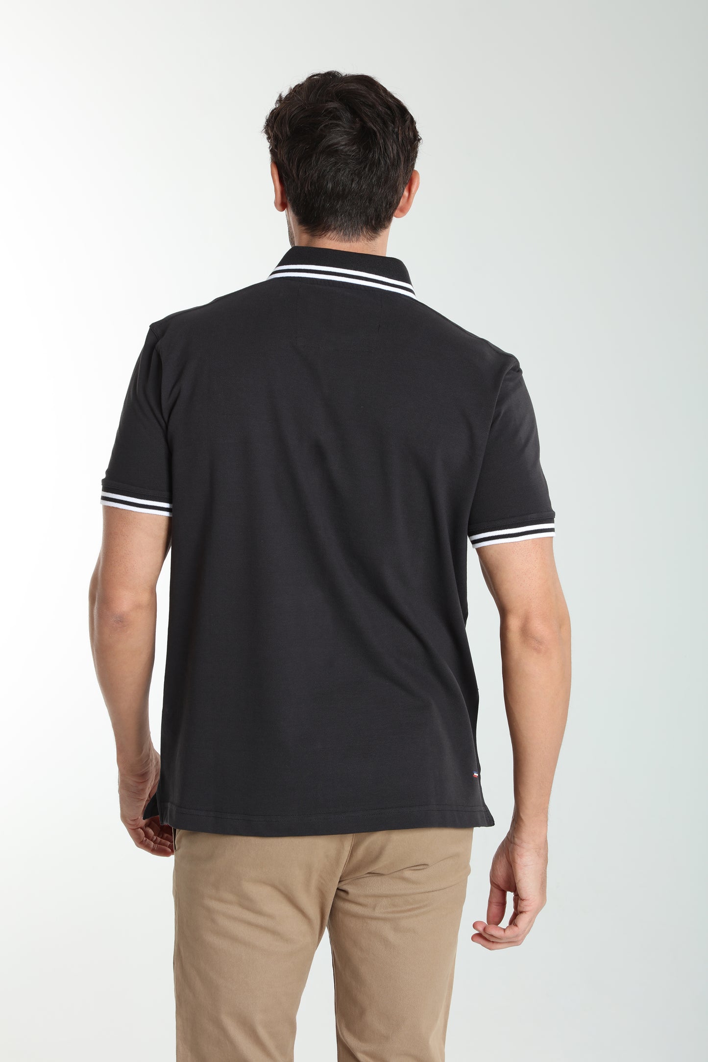 Polo manches courtes PRAY noir