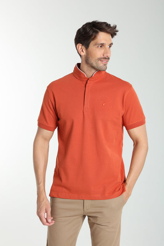 Polo manches courtes PENH brique