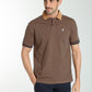 Polo manches courtes PAWL tabac