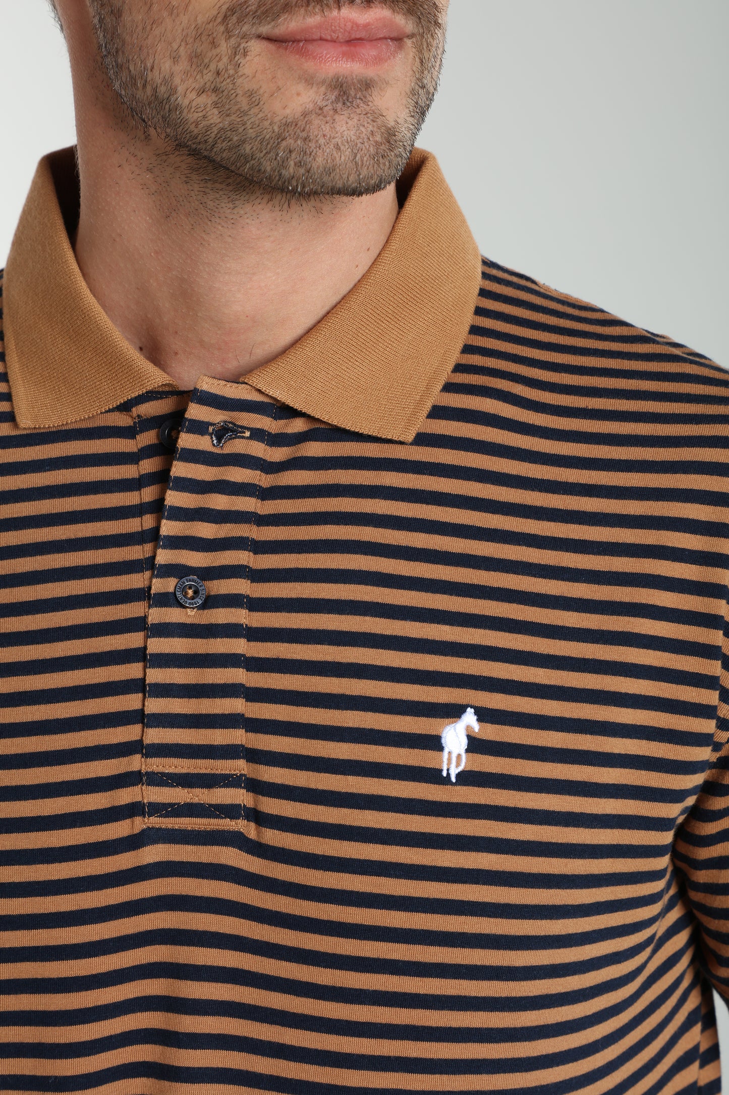 Polo manches courtes PAWL tabac