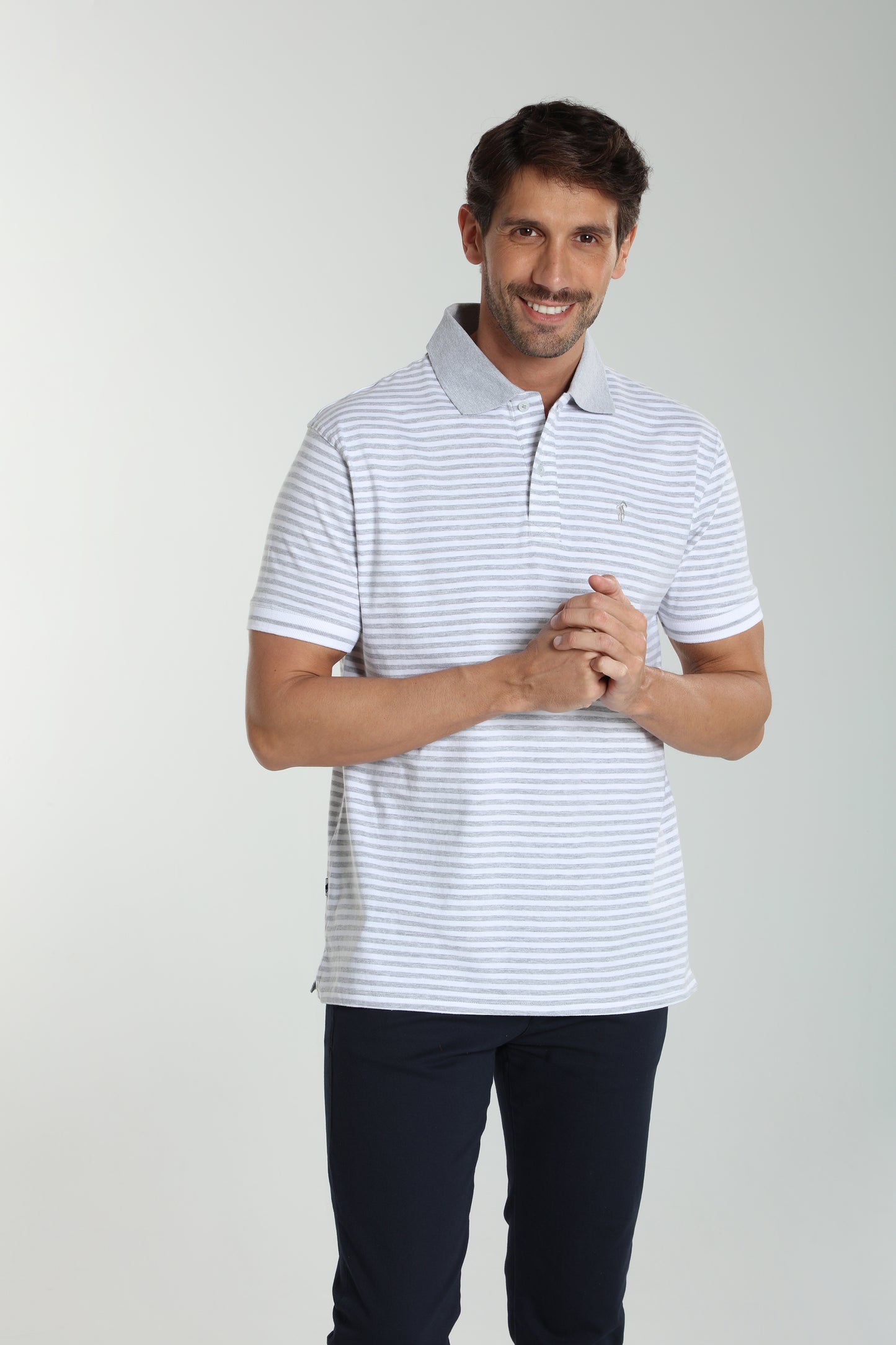 Polo manches courtes PAWL gris