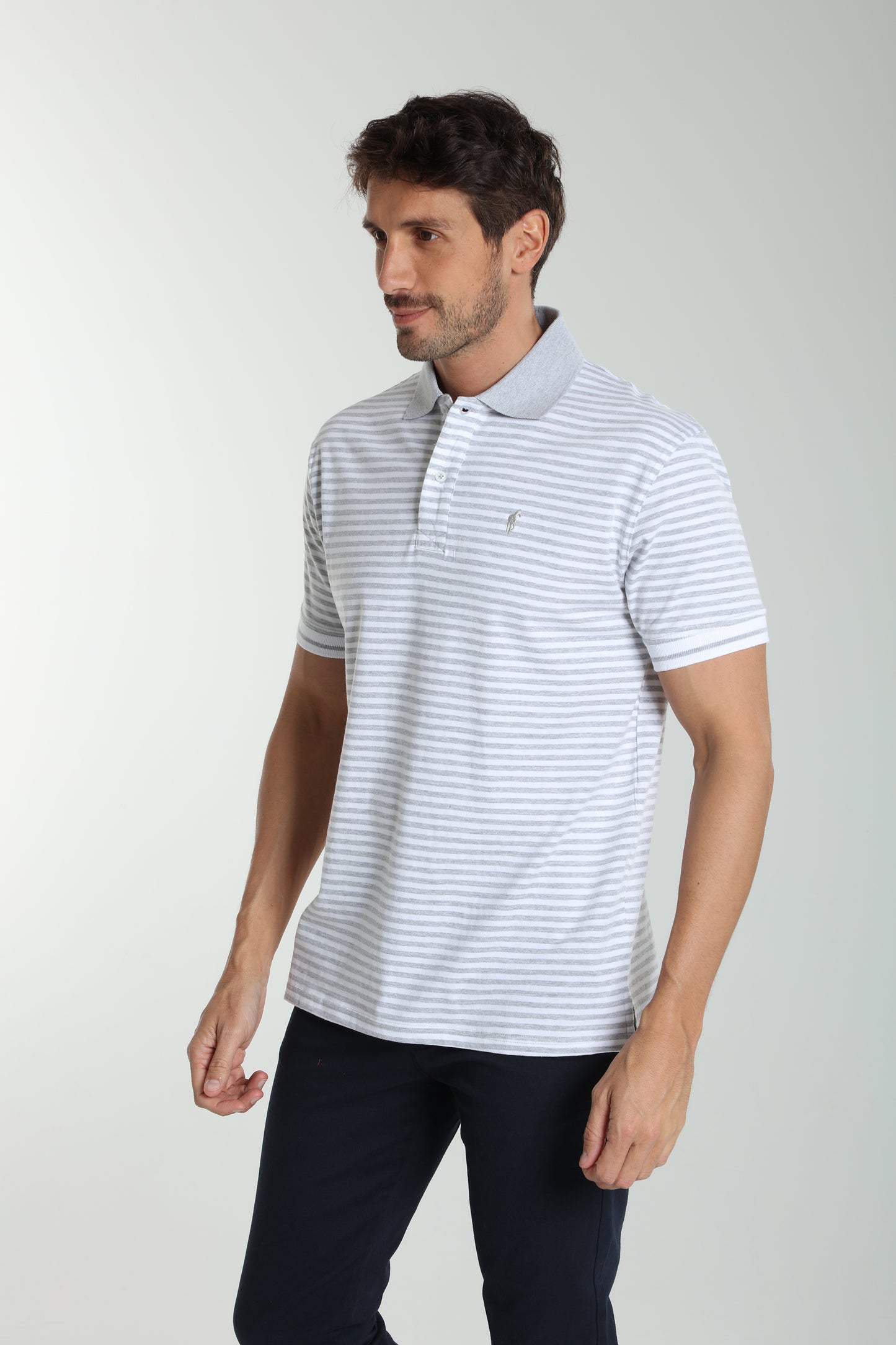 Polo manches courtes PAWL gris