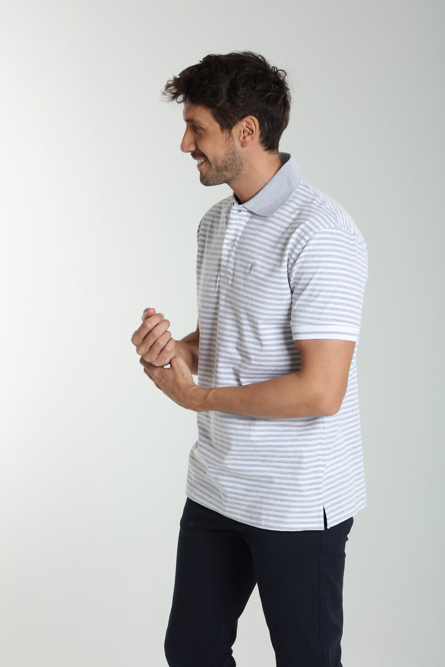 Polo manches courtes PAWL gris