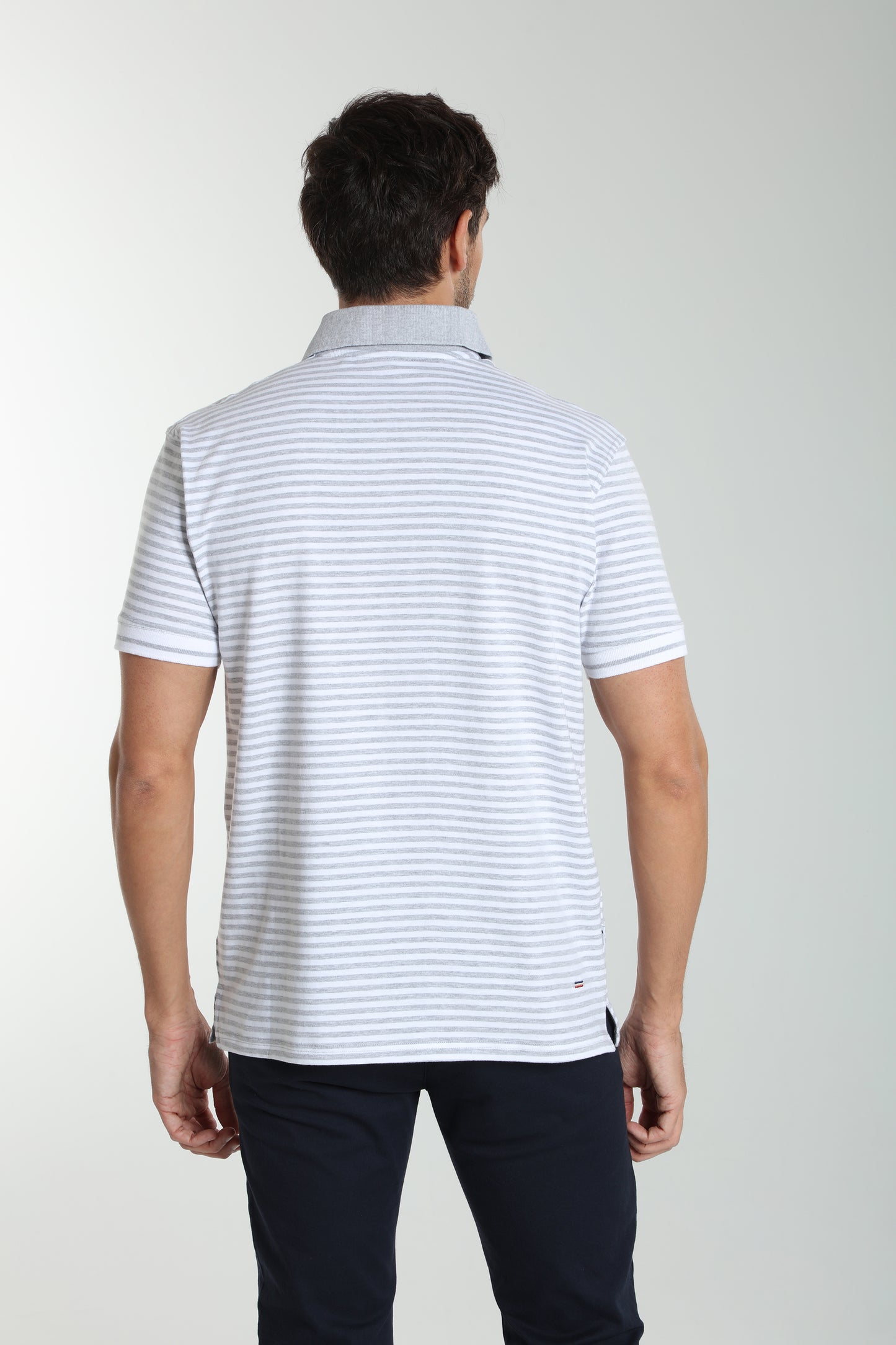 Polo manches courtes PAWL gris