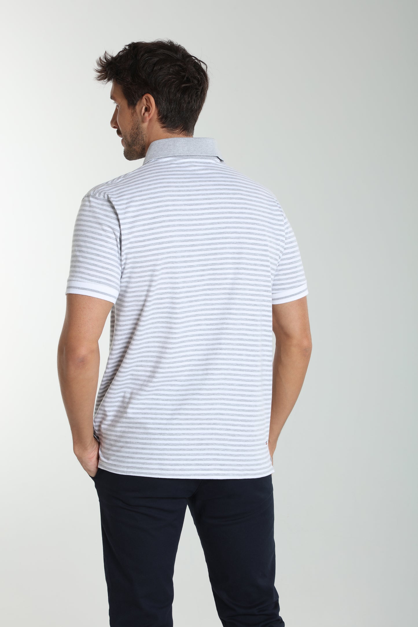 Polo manches courtes PAWL gris