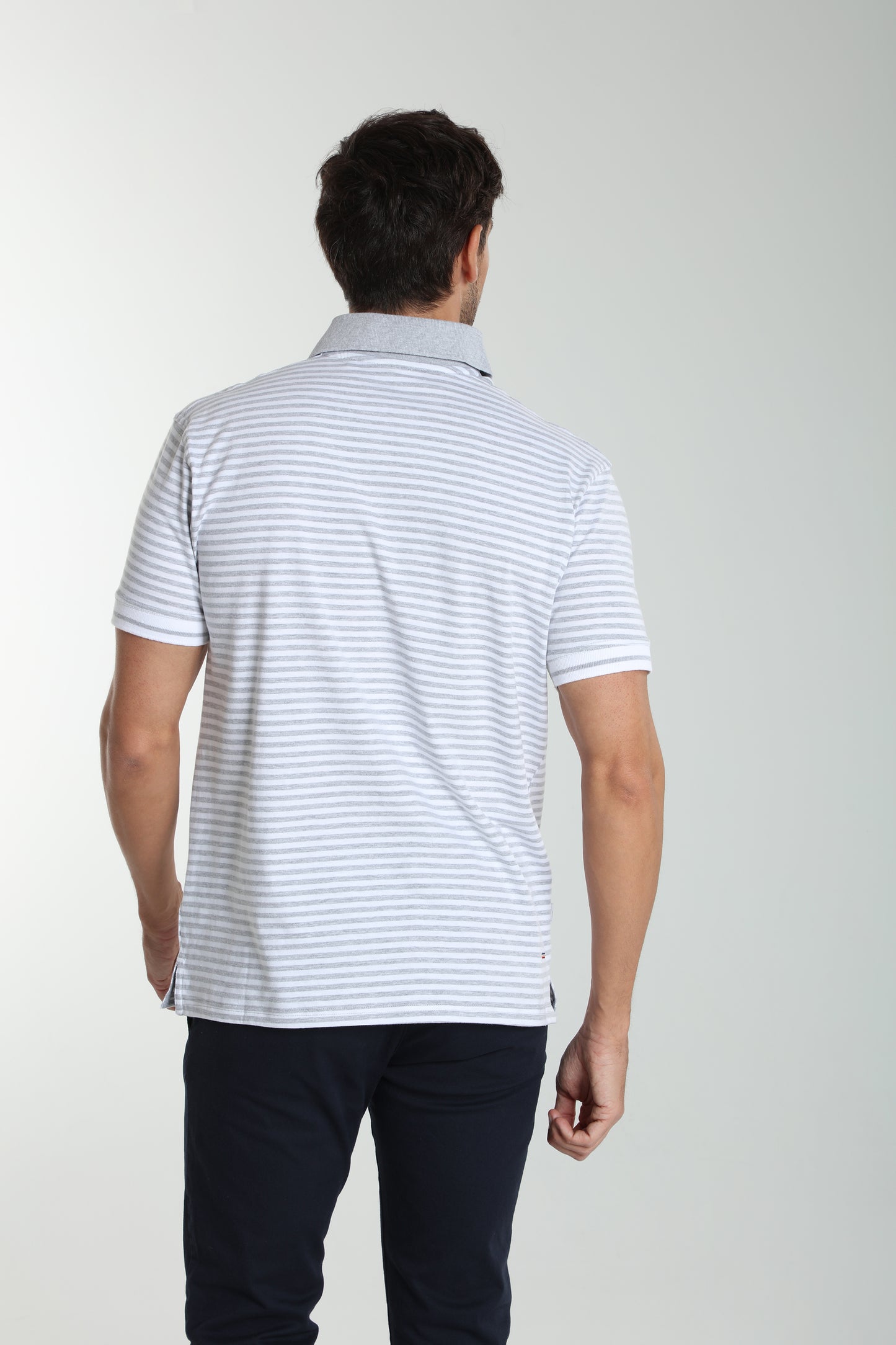 Polo manches courtes PAWL gris