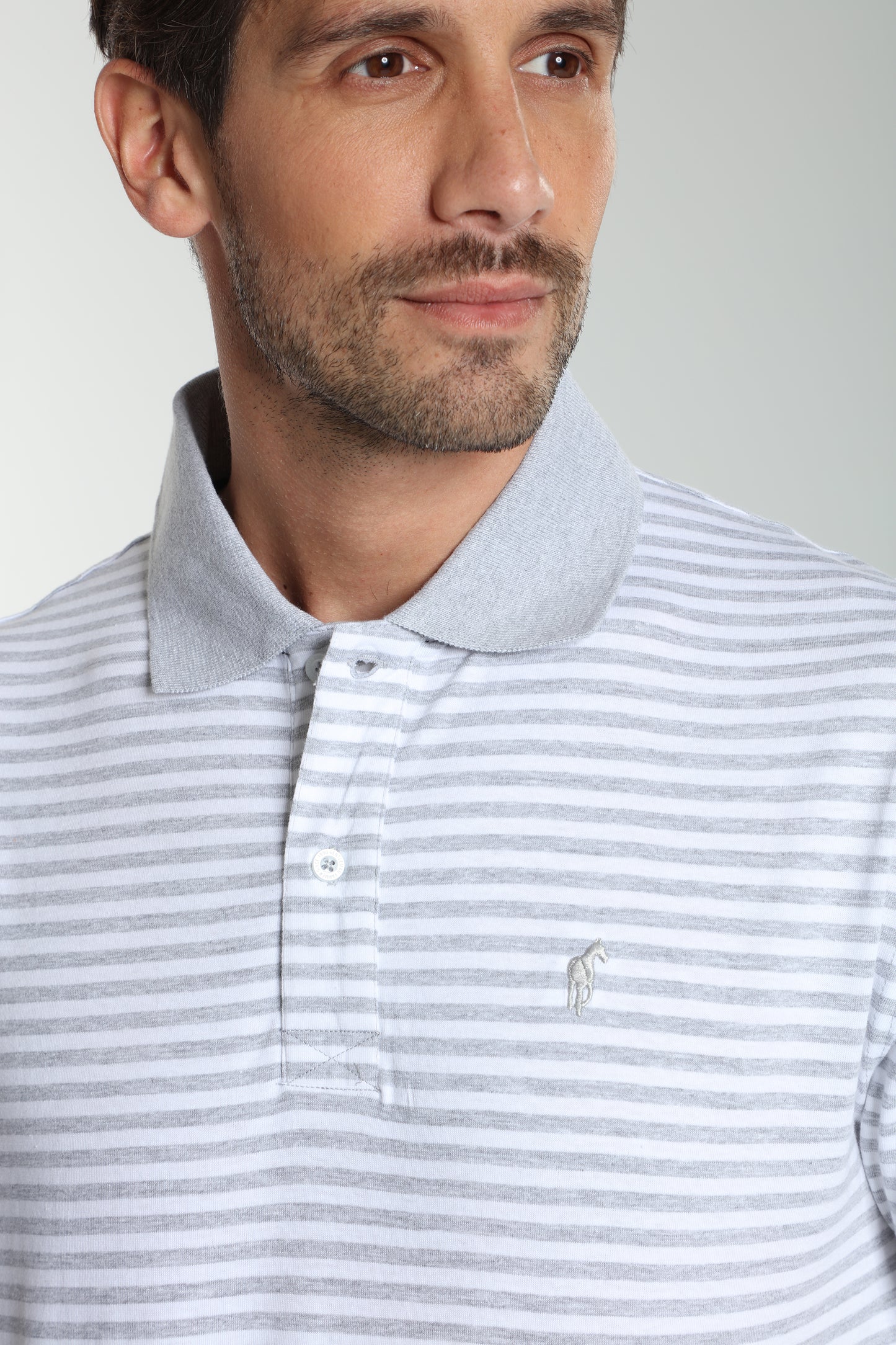 Polo manches courtes PAWL gris