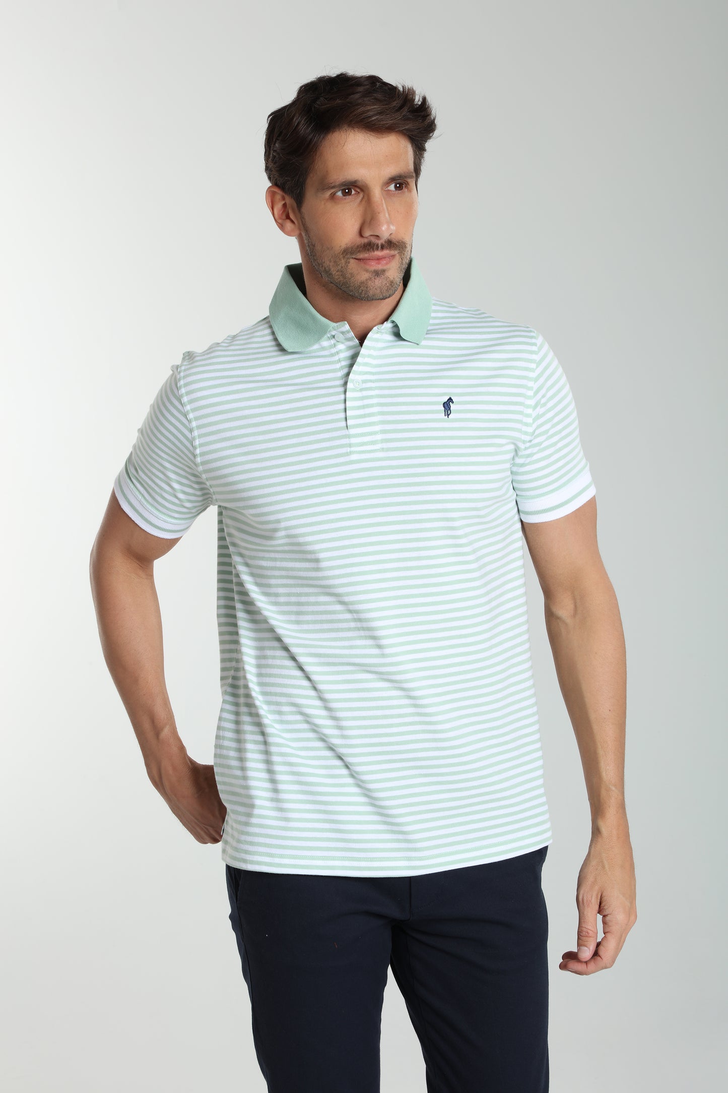 Polo manches courtes PAWL céladon