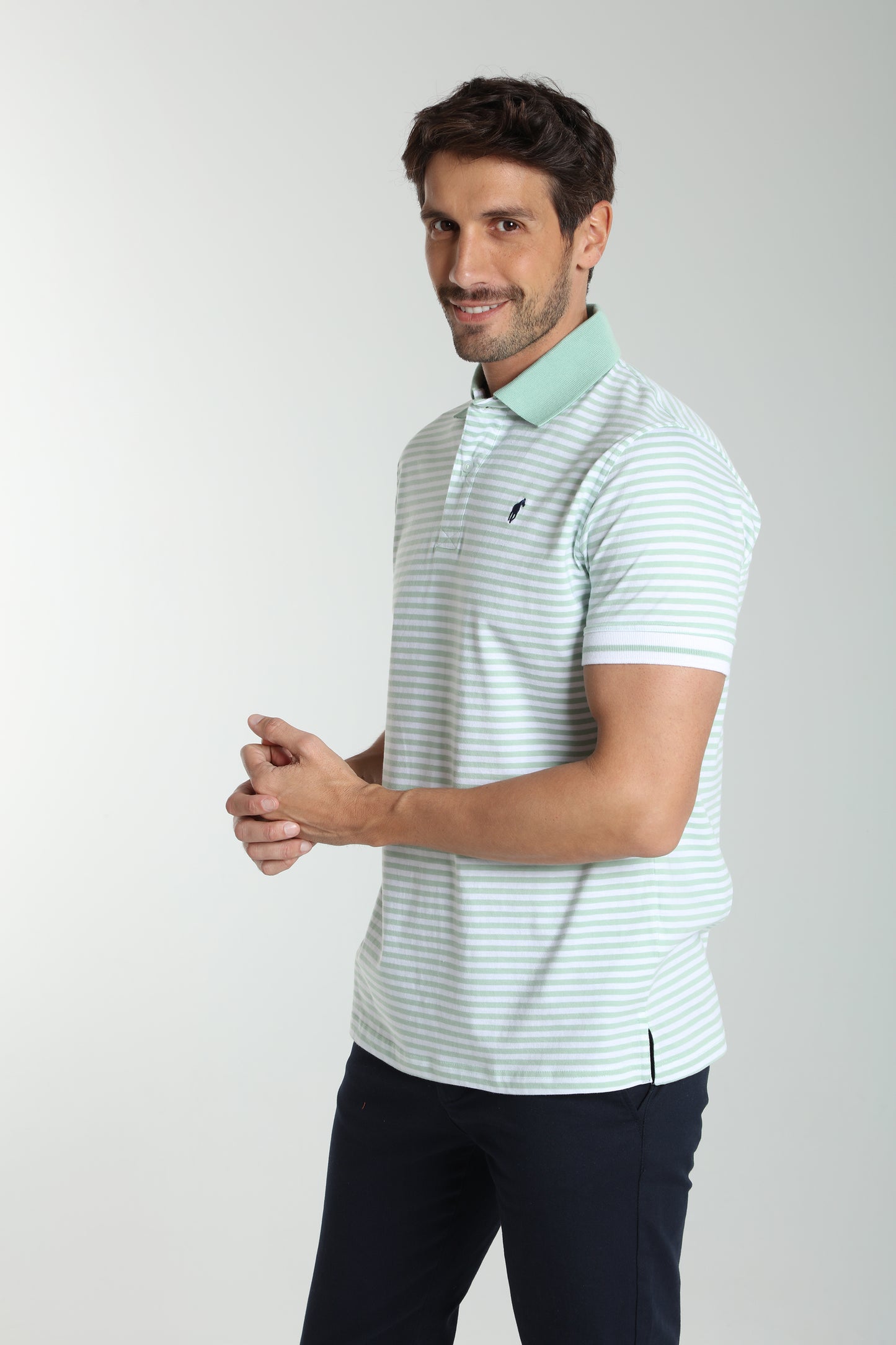 Polo manches courtes PAWL céladon