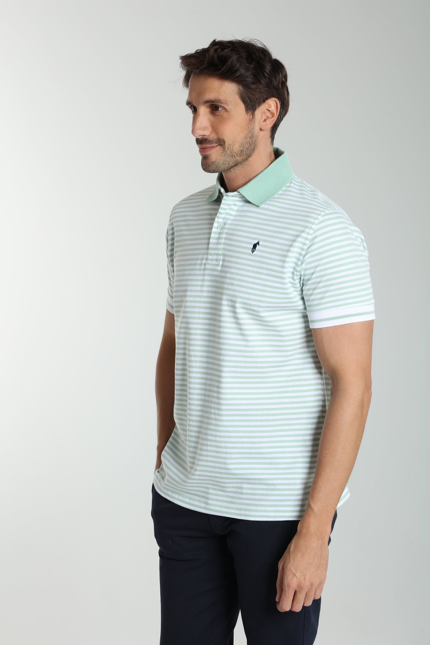 Polo manches courtes PAWL céladon