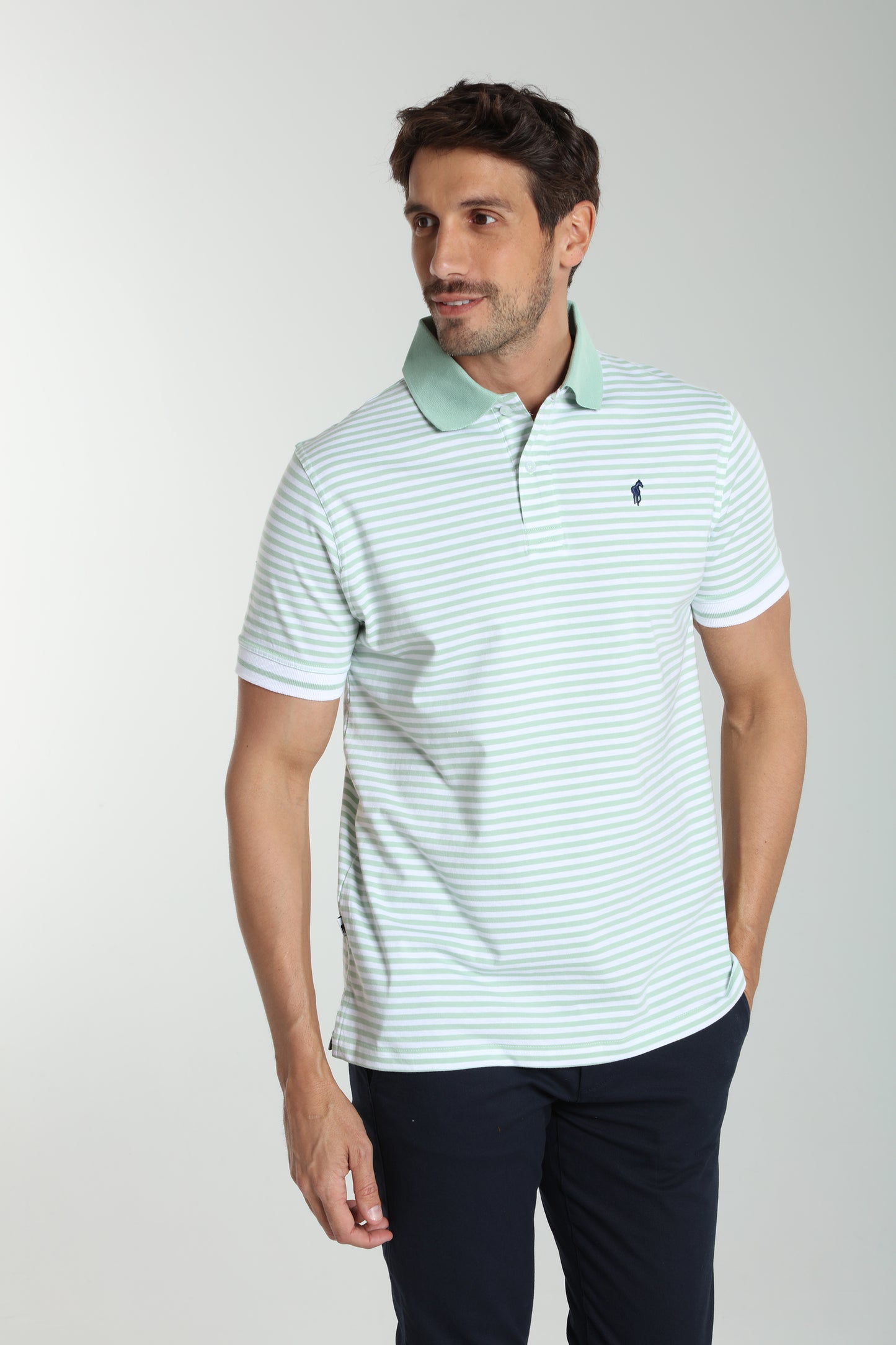 Polo manches courtes PAWL céladon
