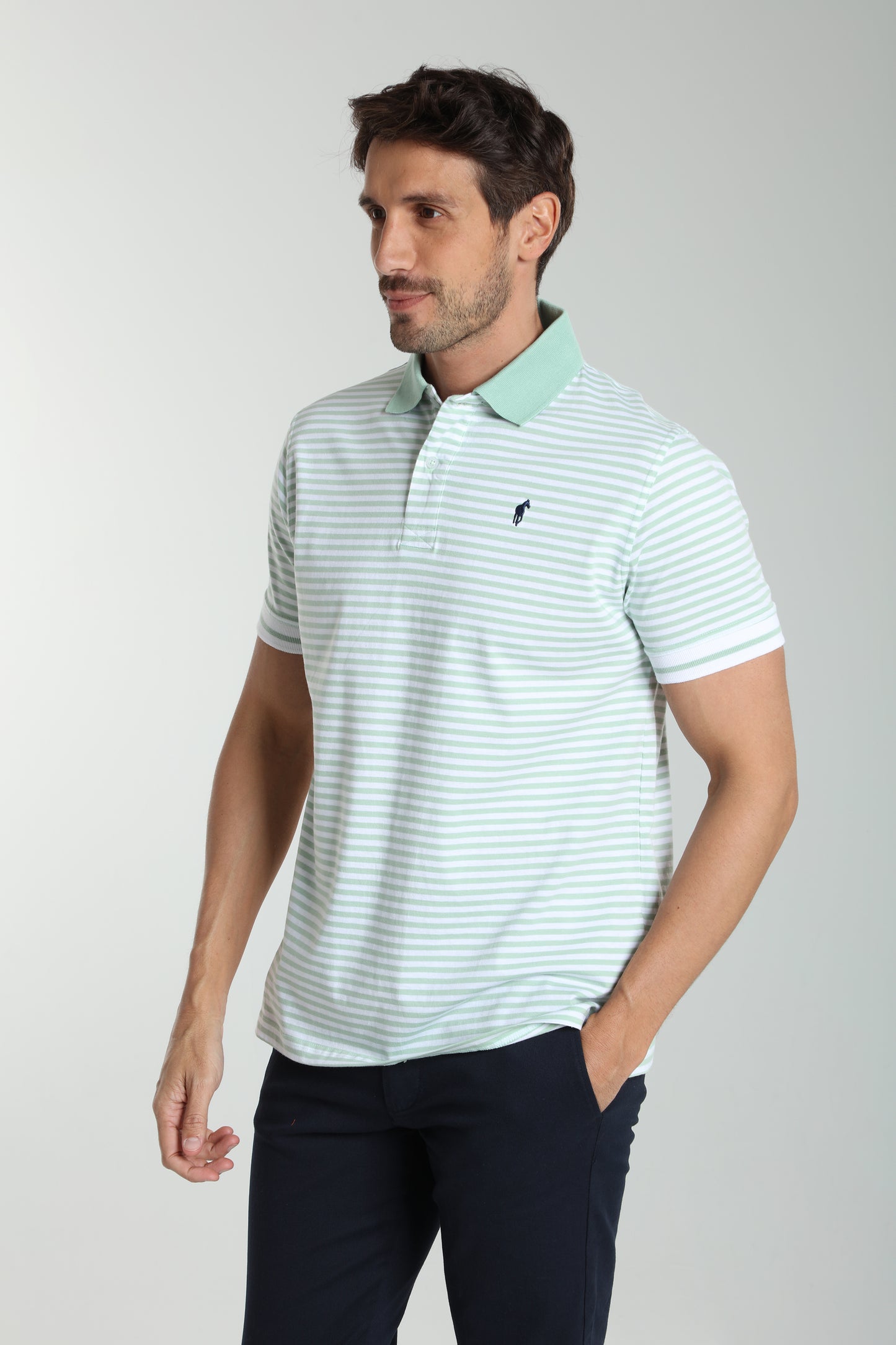 Polo manches courtes PAWL céladon