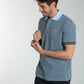 Polo manches courtes PAWL bleu ciel