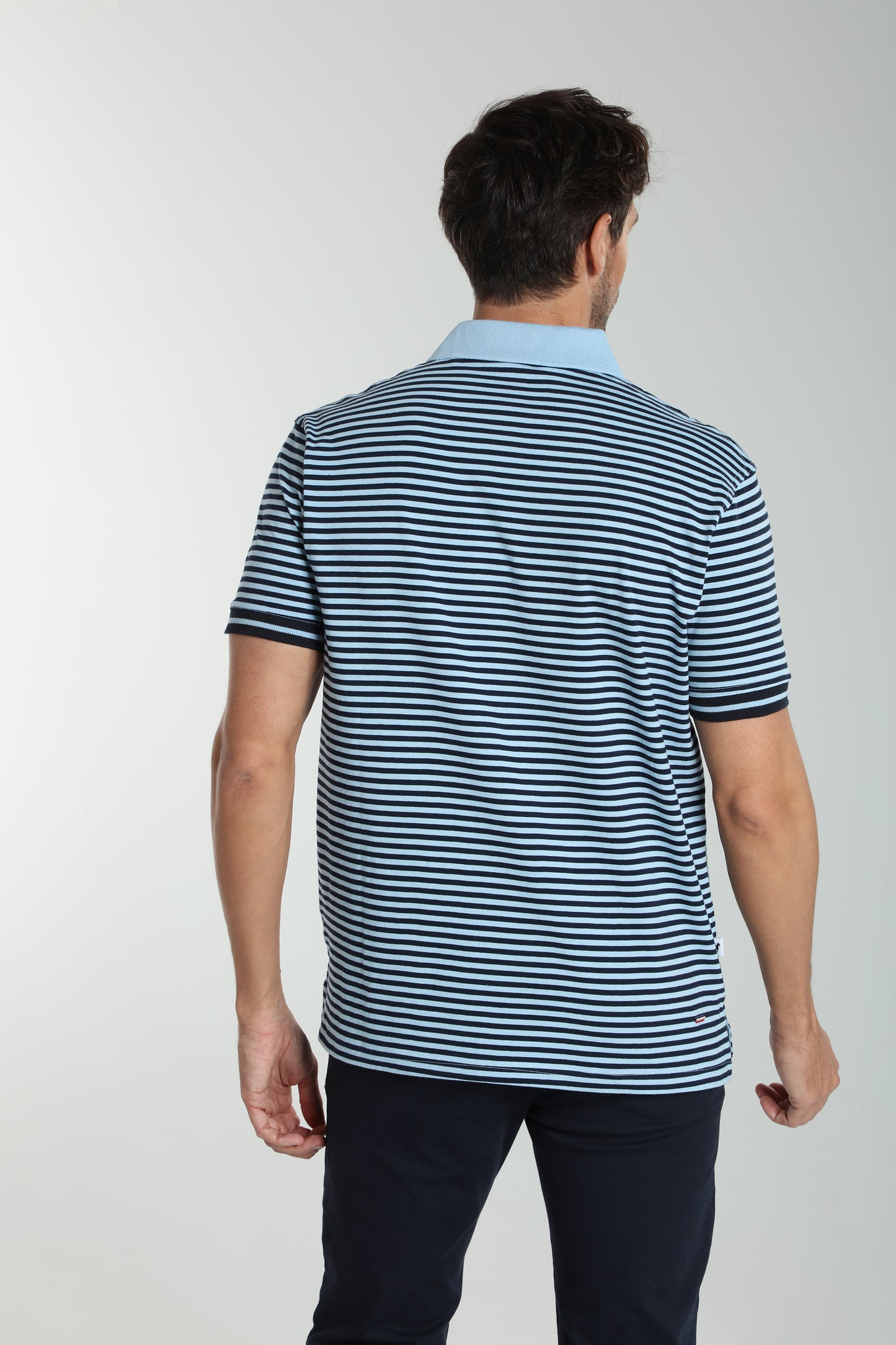 Polo manches courtes PAWL bleu ciel