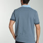 Polo manches courtes PAWL bleu ciel