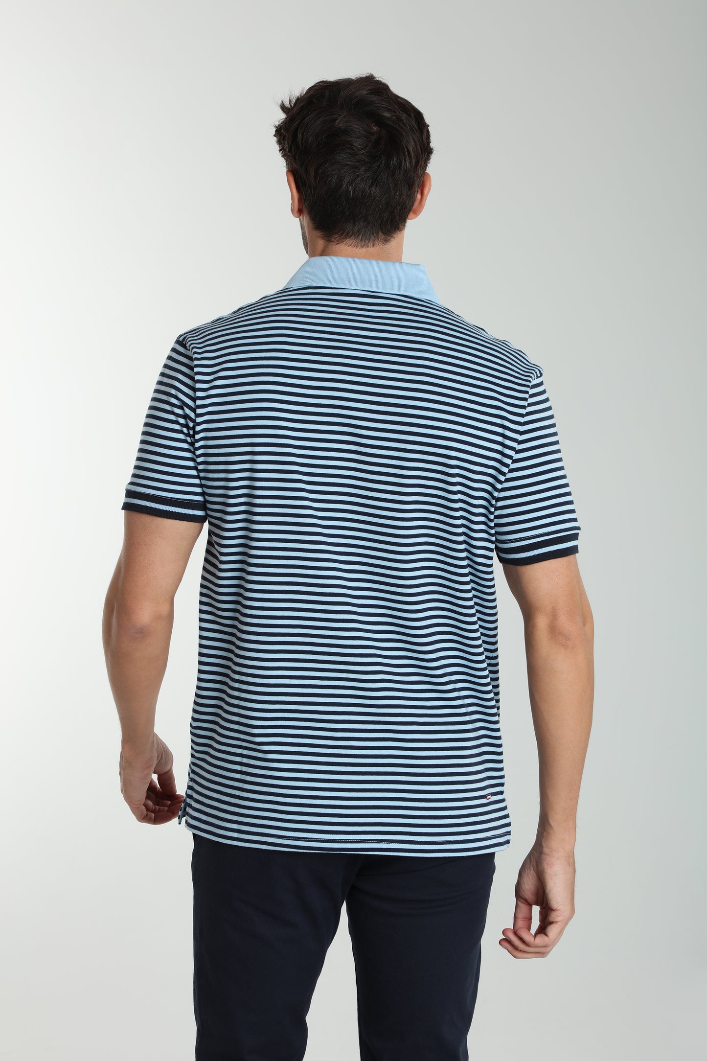 Polo manches courtes PAWL bleu ciel
