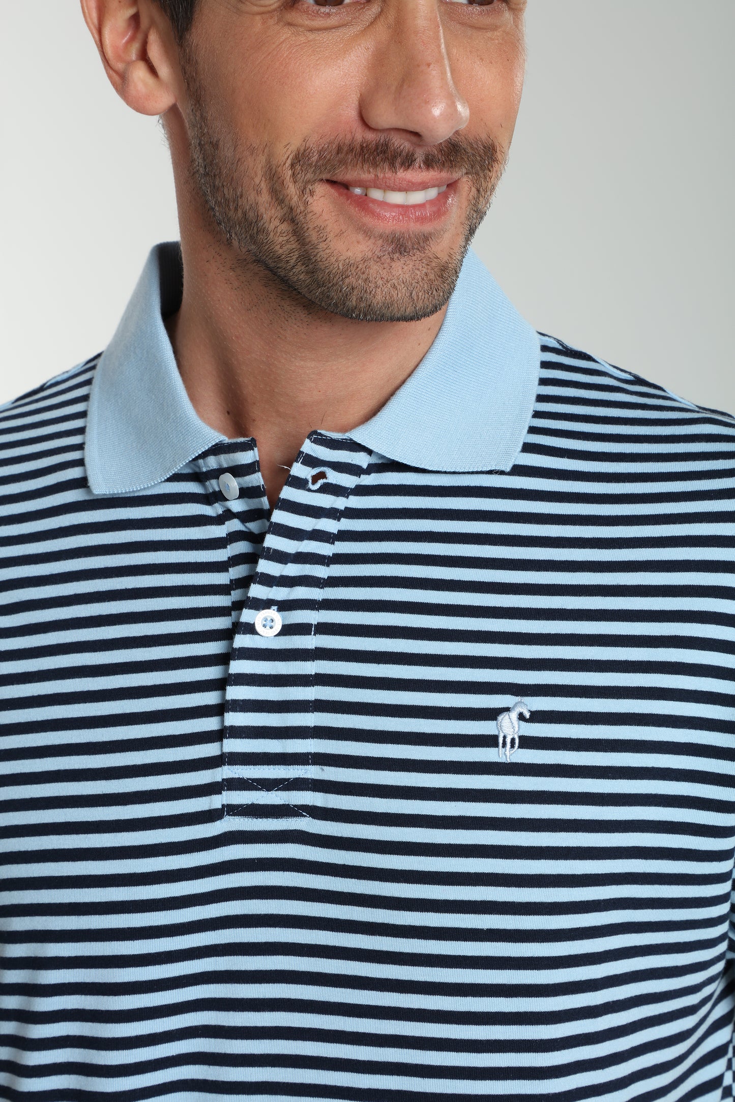 Polo manches courtes PAWL bleu ciel