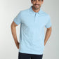 Polo manches courtes PJEY bleu ciel