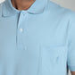 Polo manches courtes PJEY bleu ciel
