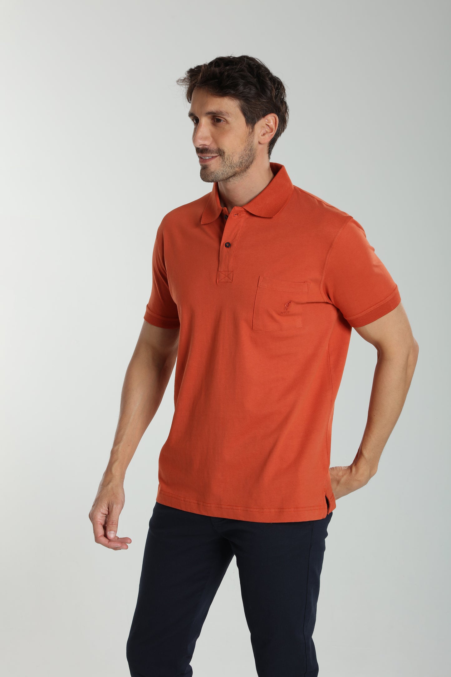 Polo manches courtes PJEY brique