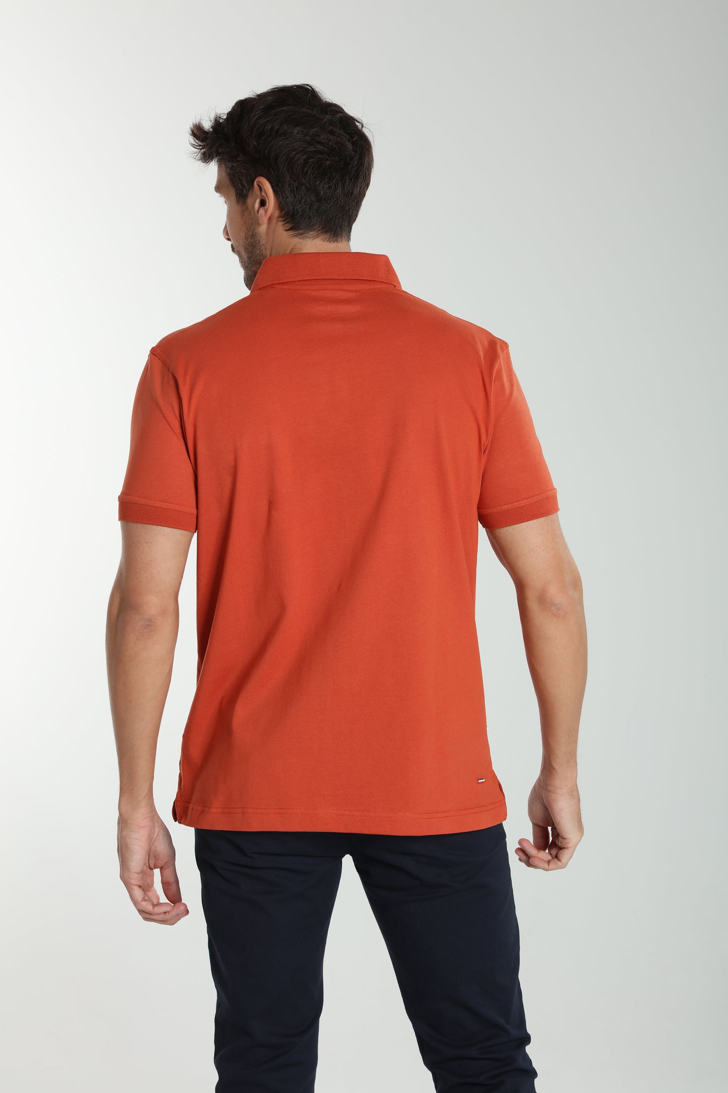 Polo manches courtes PJEY brique
