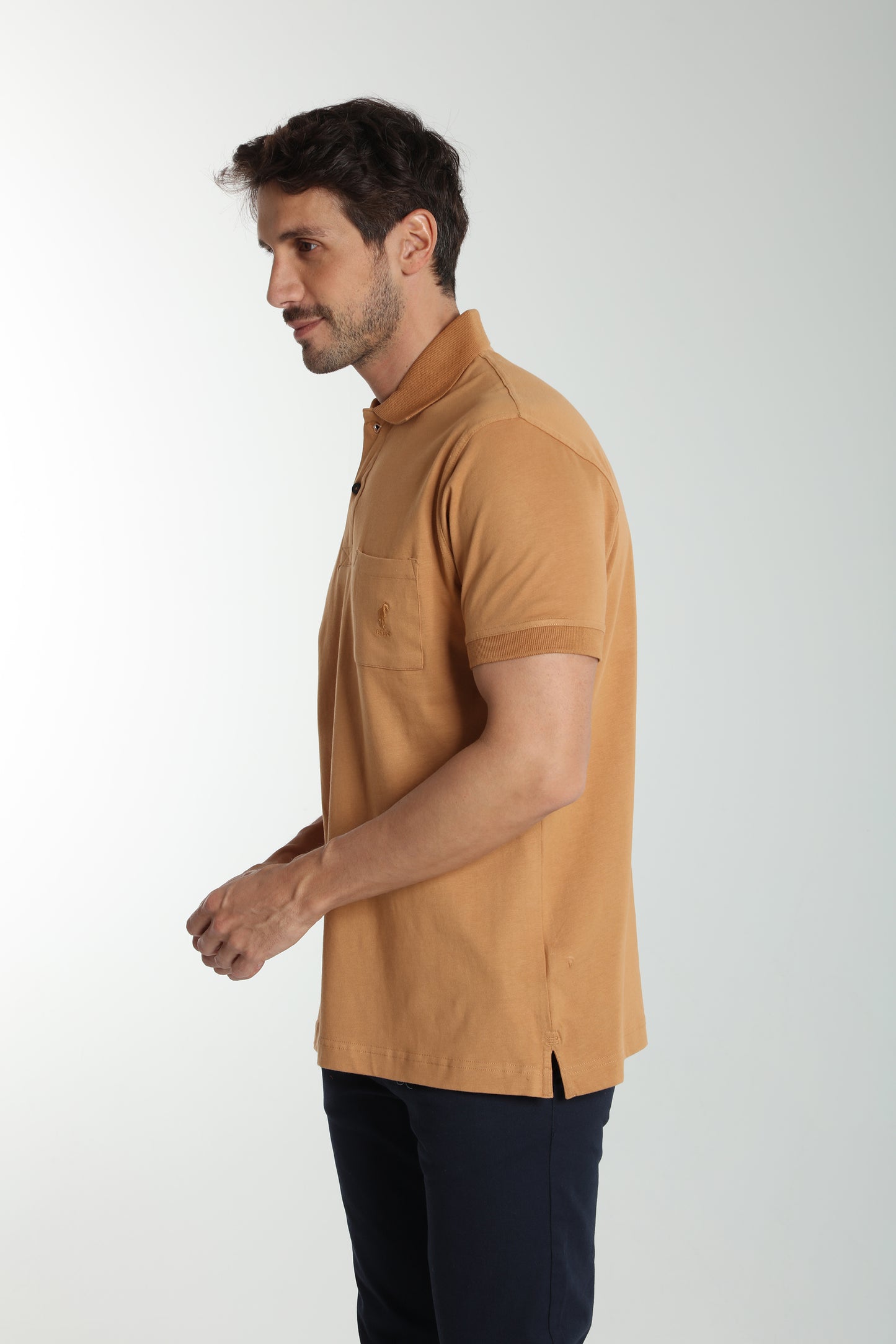 Polo manches courtes PJEY tabac
