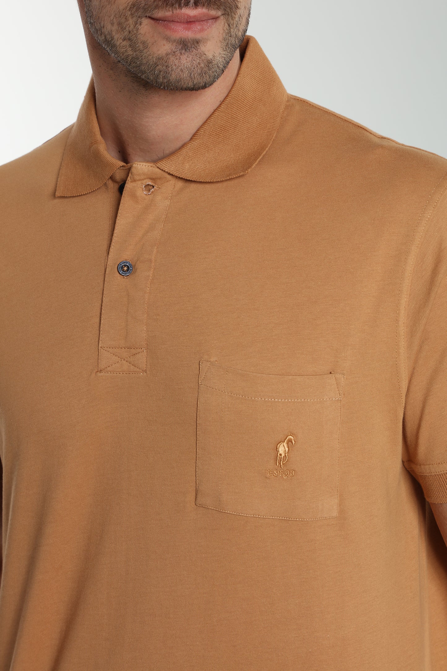 Polo manches courtes PJEY tabac