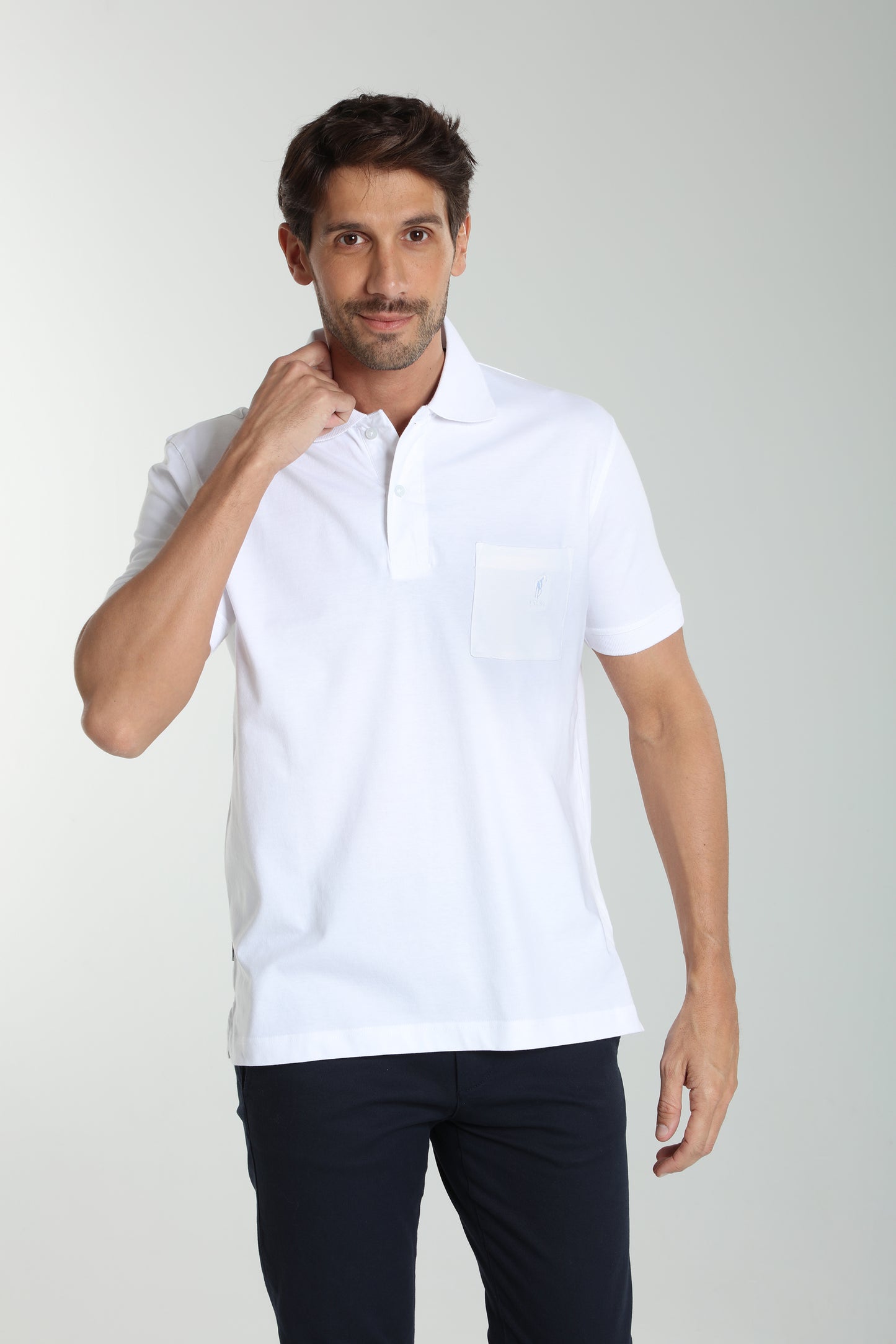 Polo manches courtes PJEY blanc