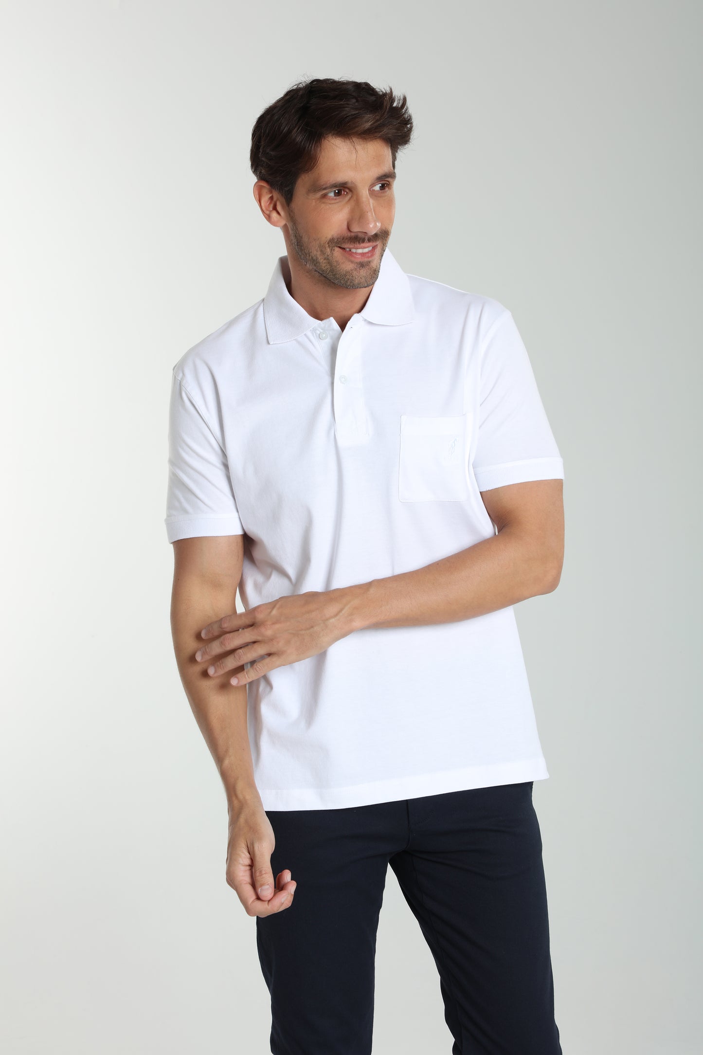 Polo manches courtes PJEY blanc
