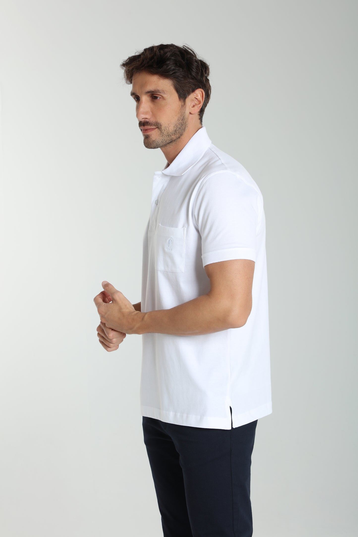 Polo manches courtes PJEY blanc