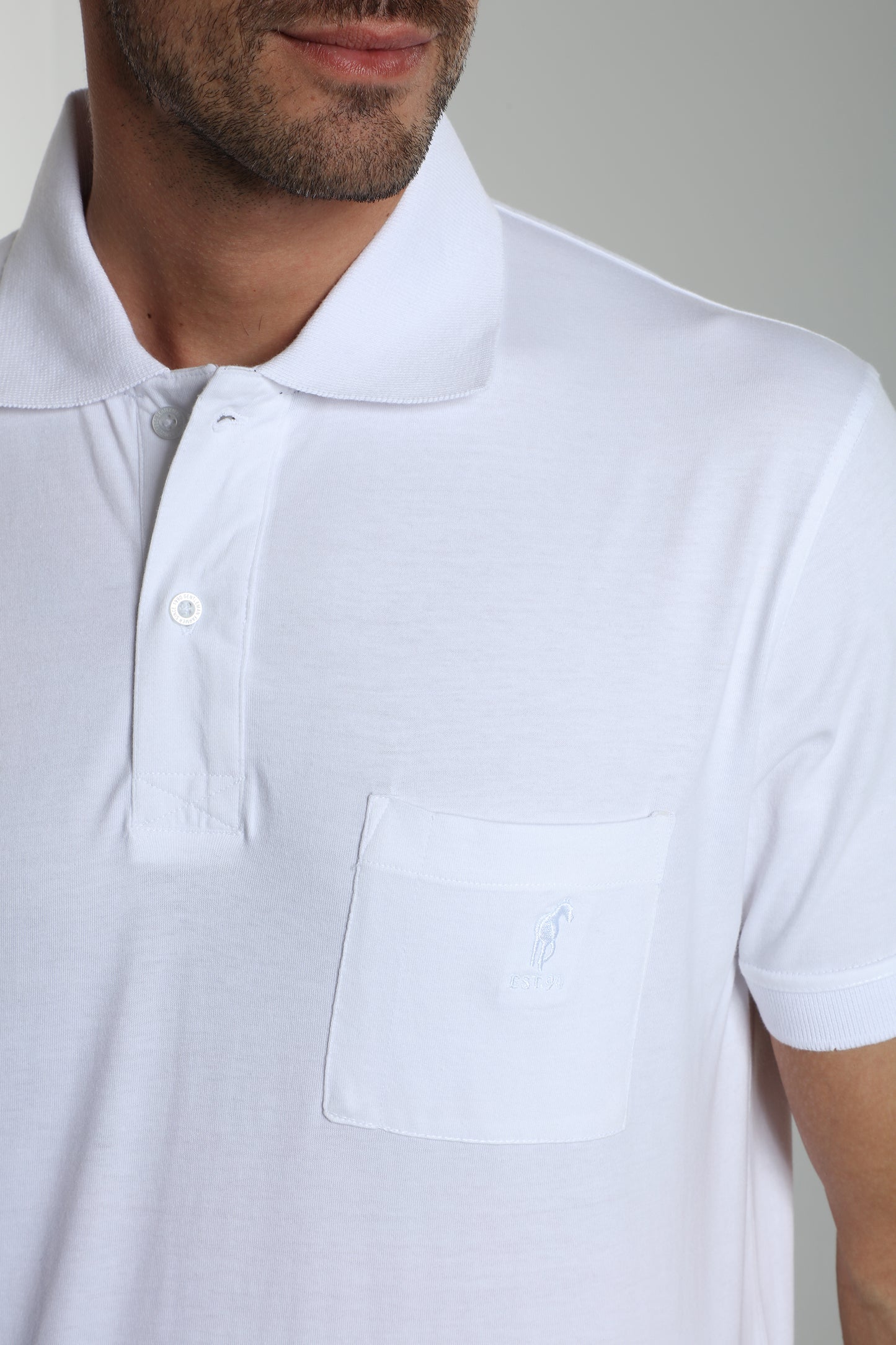 Polo manches courtes PJEY blanc