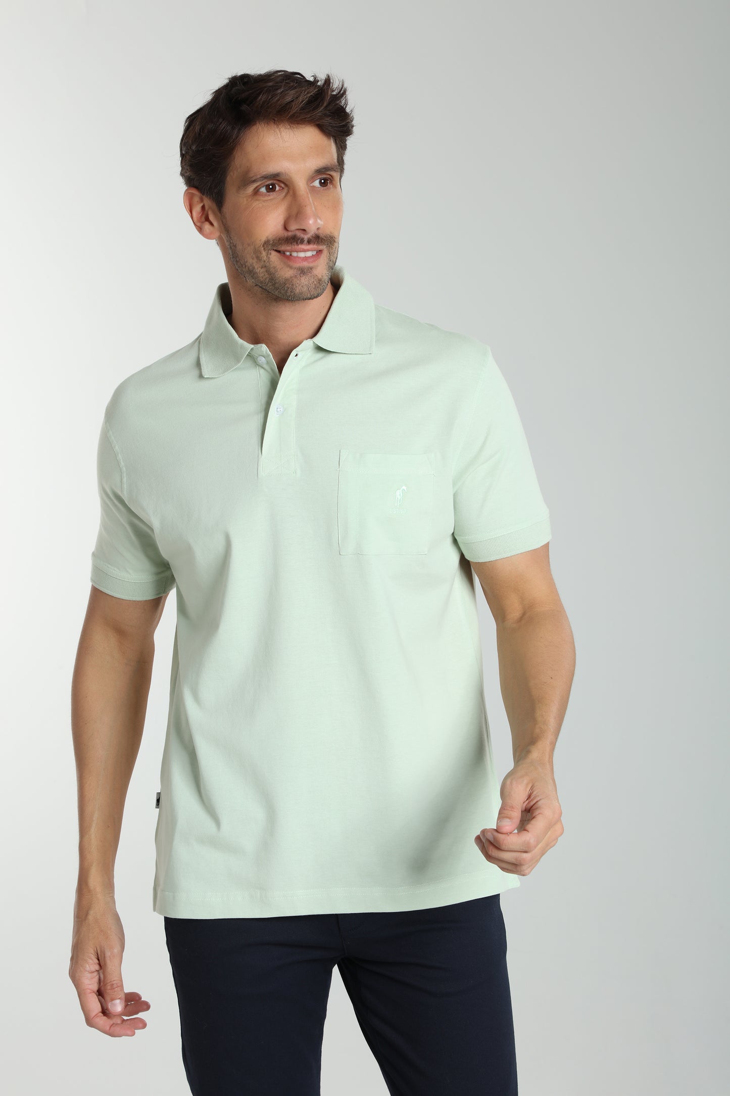 Polo manches courtes PJEY céladon