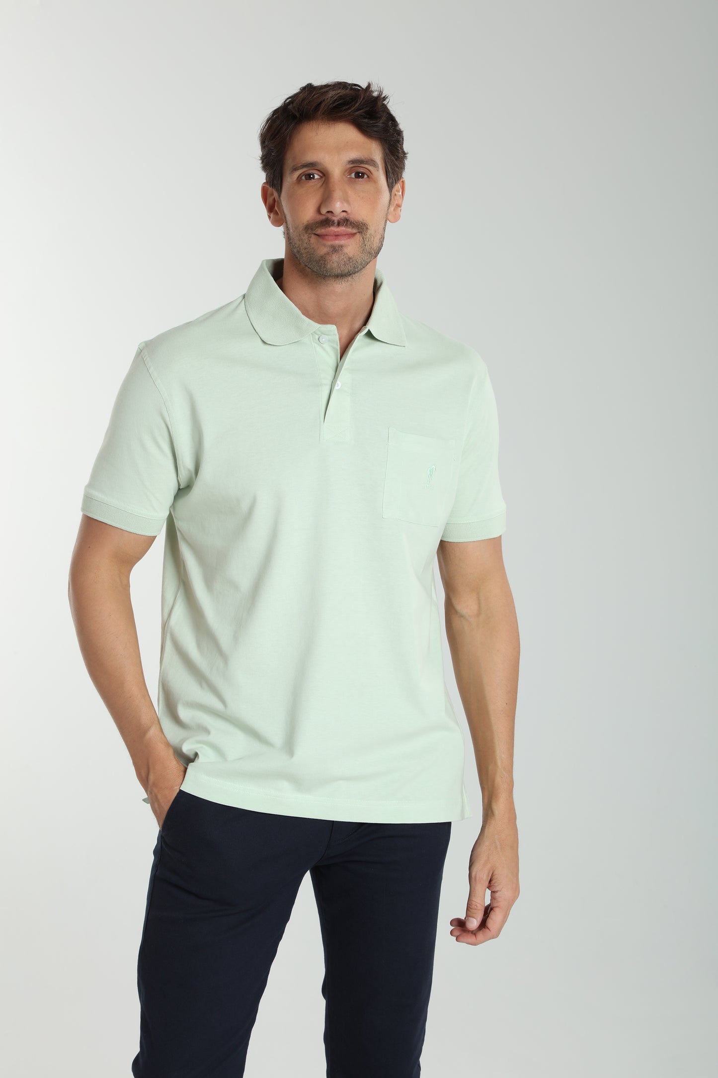 Polo manches courtes PJEY céladon