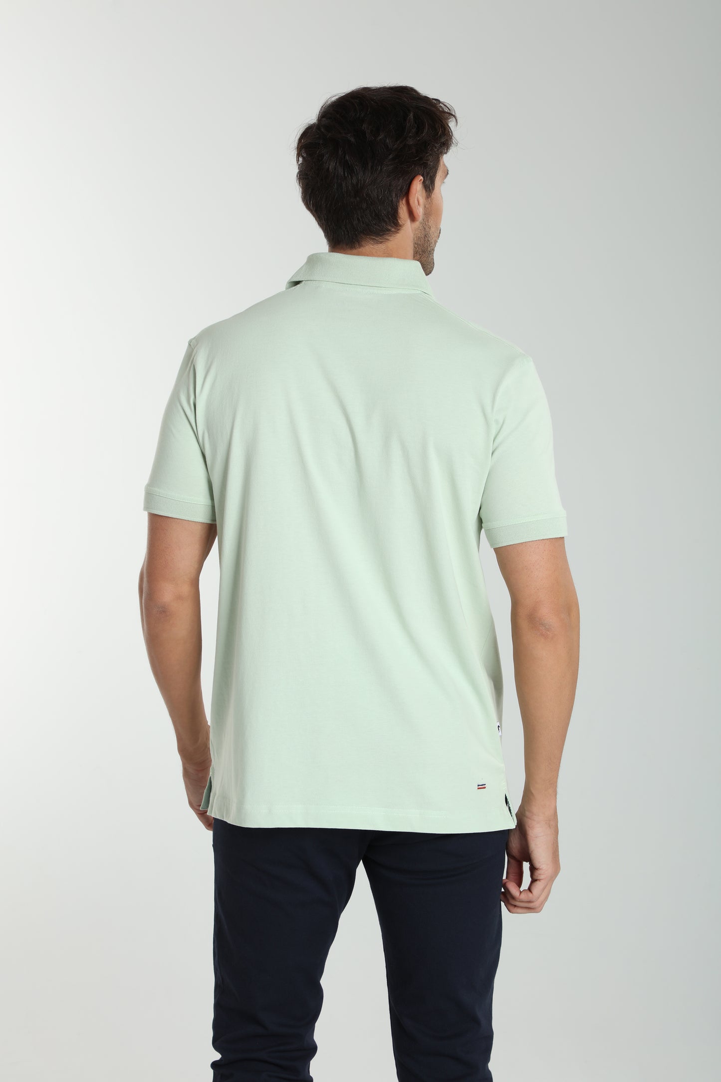 Polo manches courtes PJEY céladon