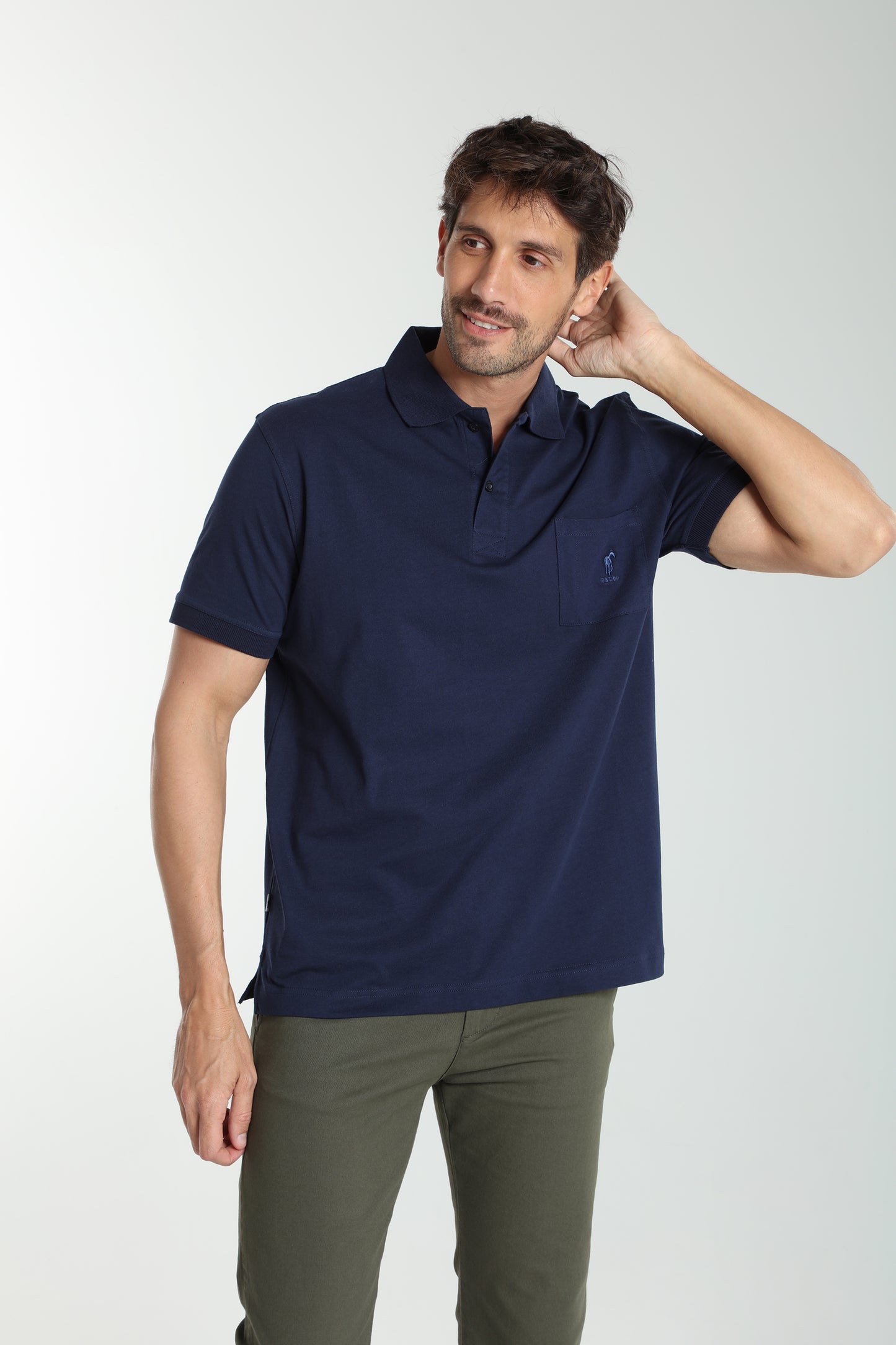 Polo manches courtes PJEY marine