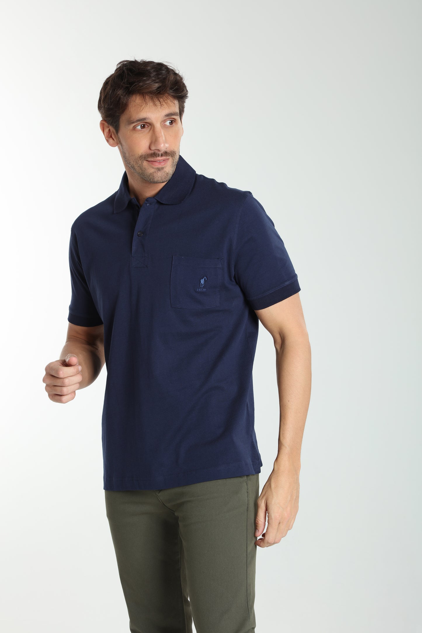 Polo manches courtes PJEY marine