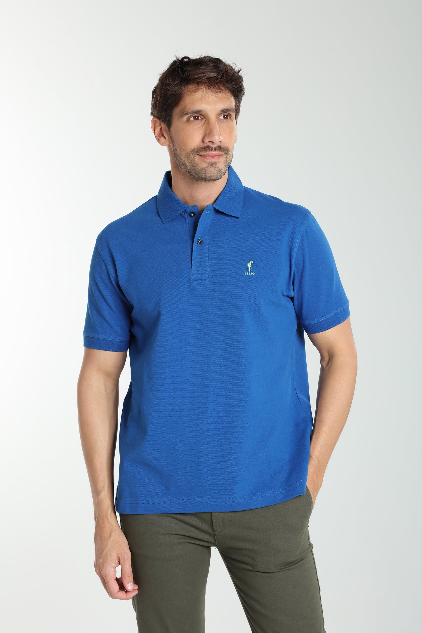 Polo manches courtes PAUL bleu