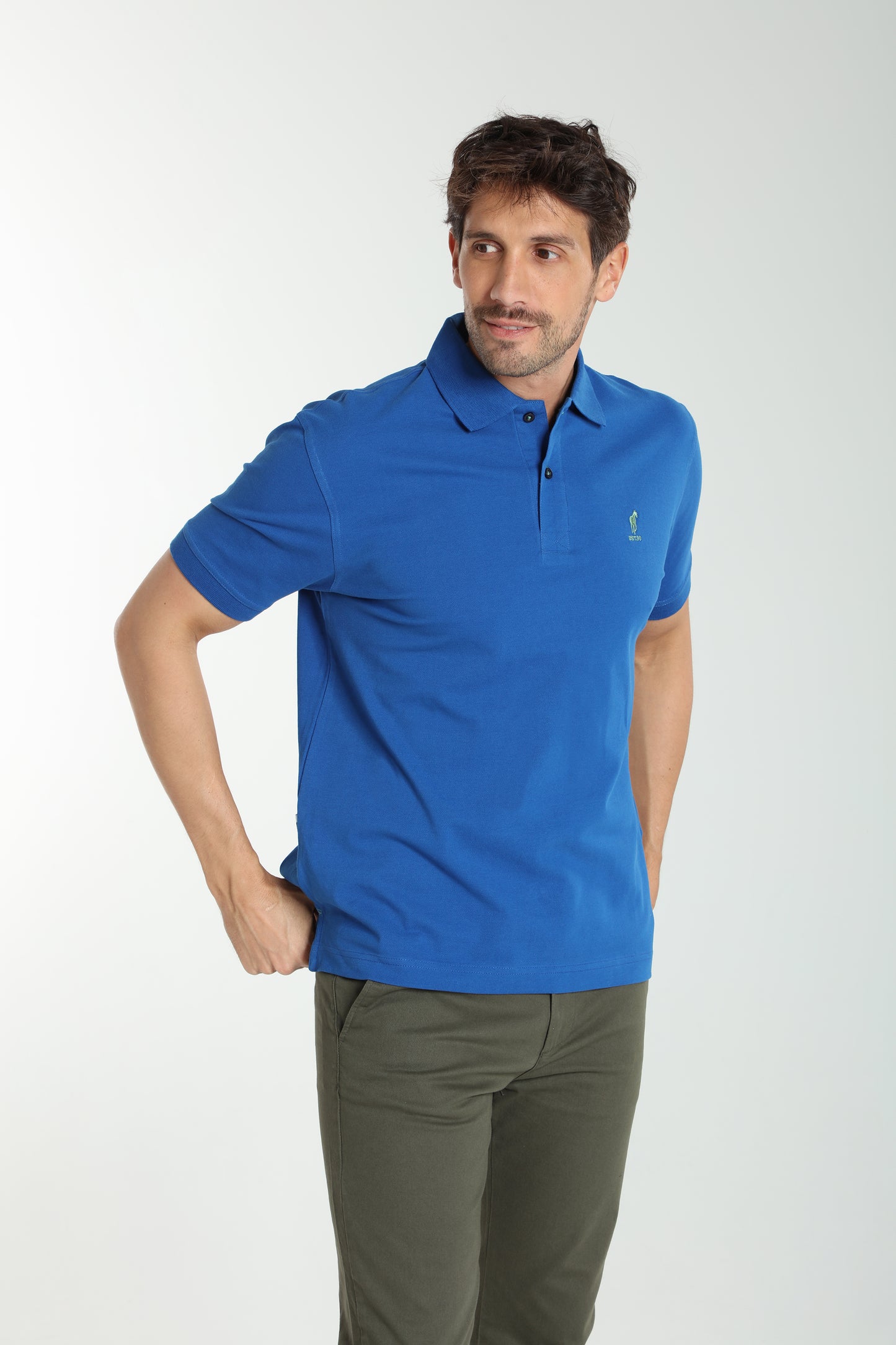Polo manches courtes PAUL bleu