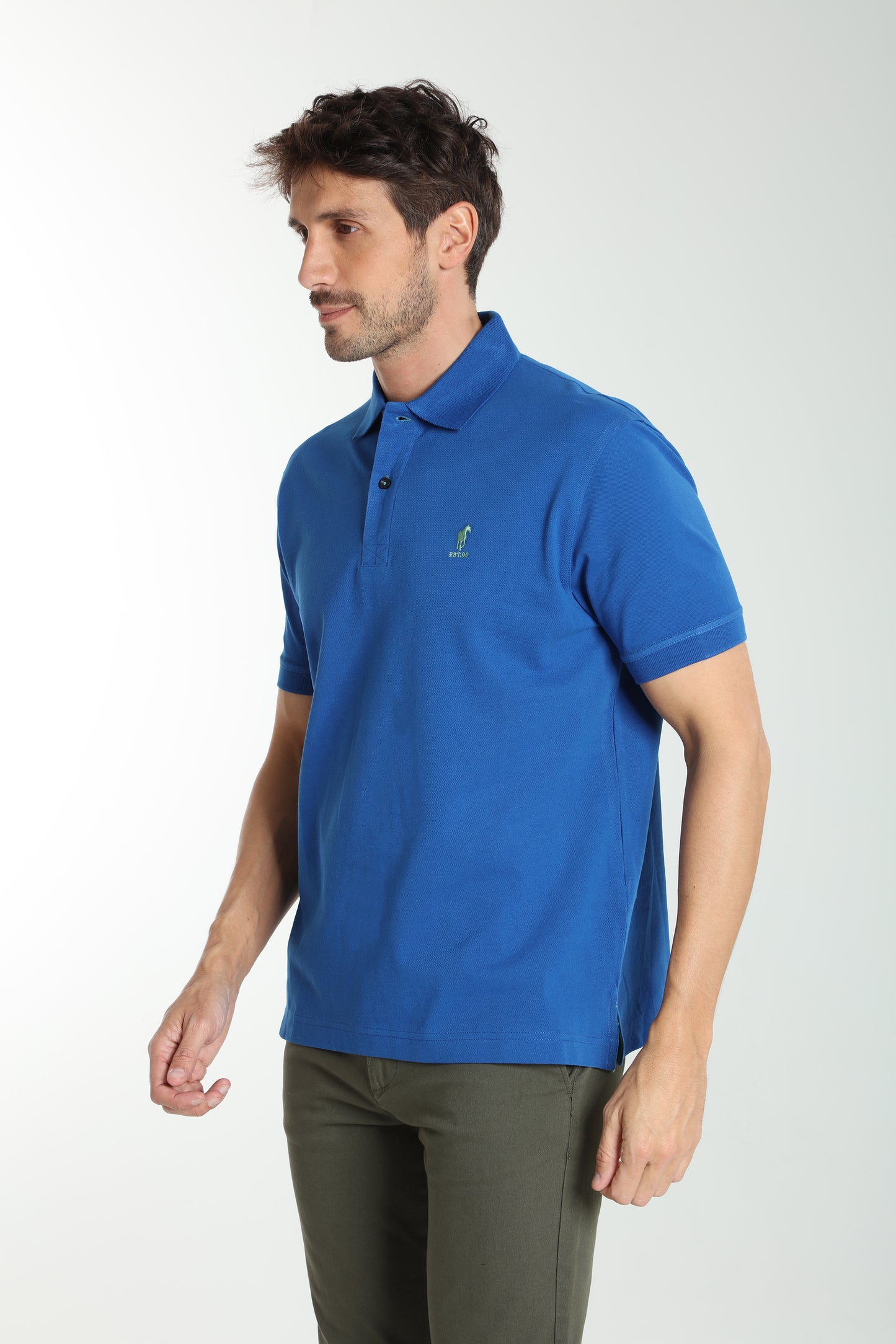 Polo manches courtes PAUL bleu