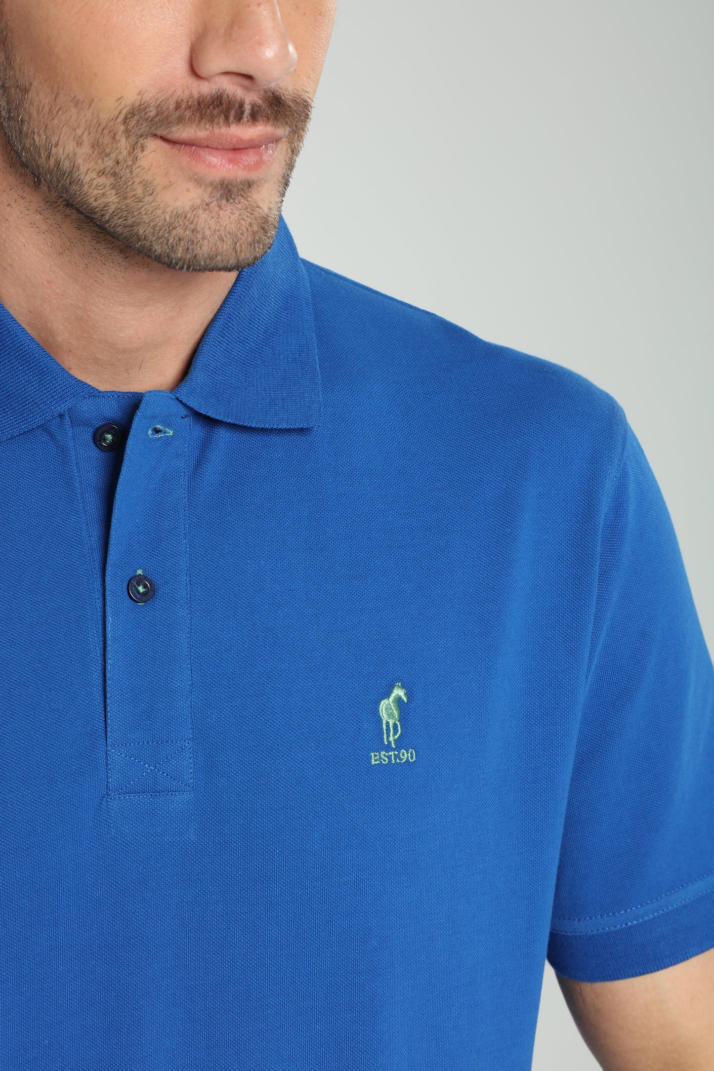 Polo manches courtes PAUL bleu