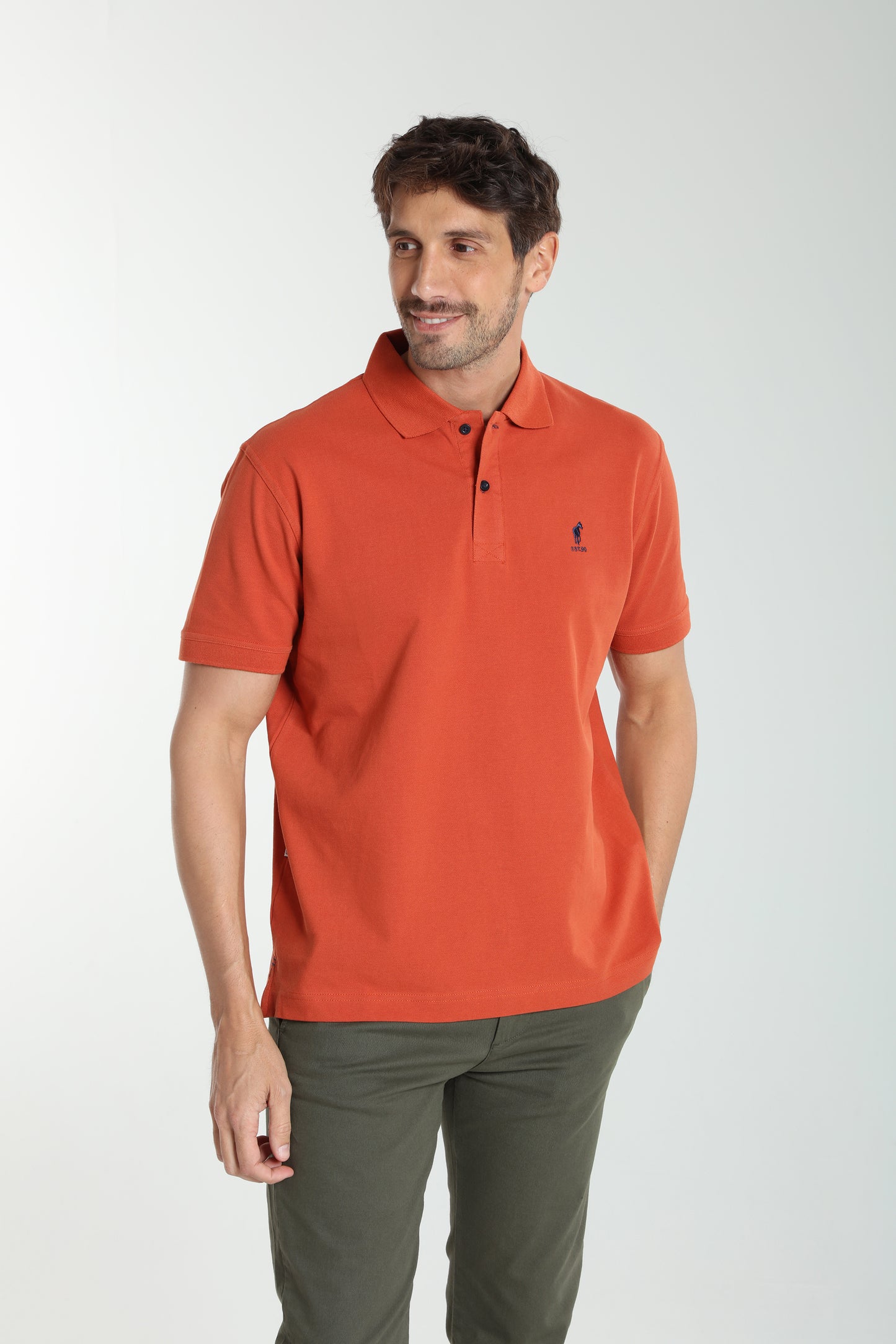 Polo manches courtes PAUL brique