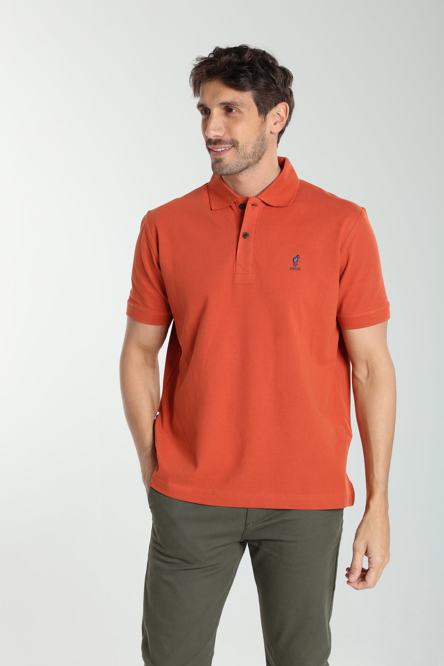 Polo manches courtes PAUL brique