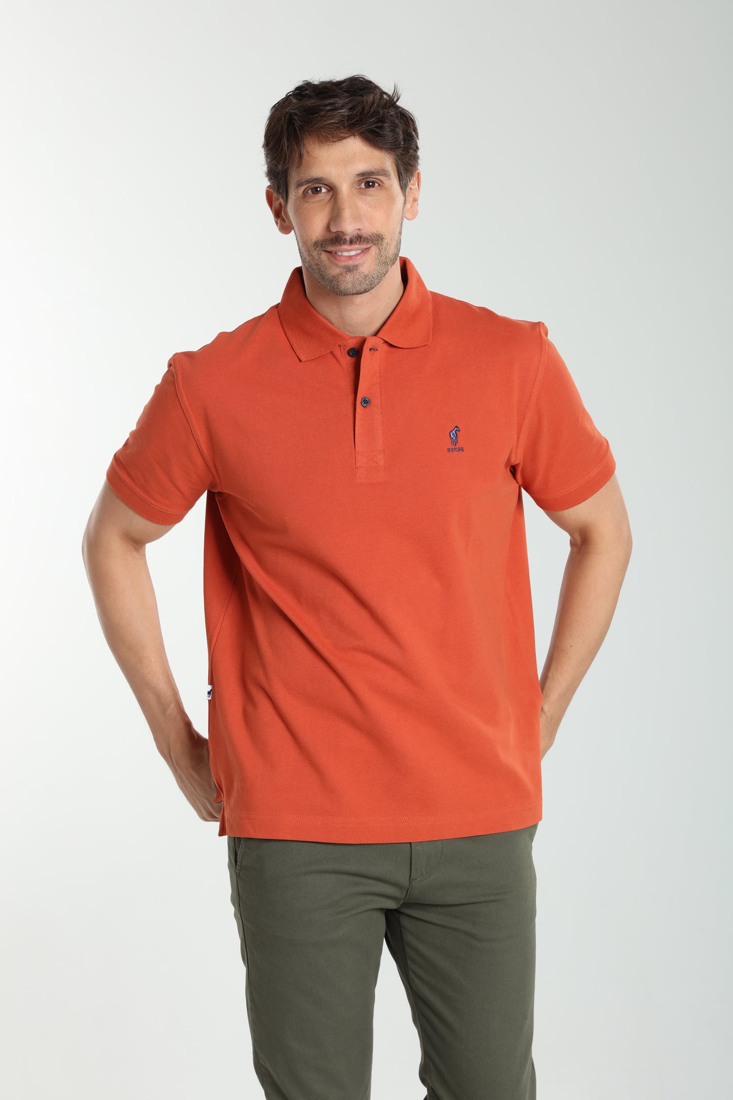Polo manches courtes PAUL brique