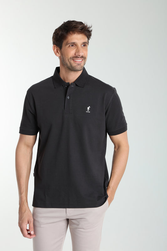 Polo manches courtes PAUL noir
