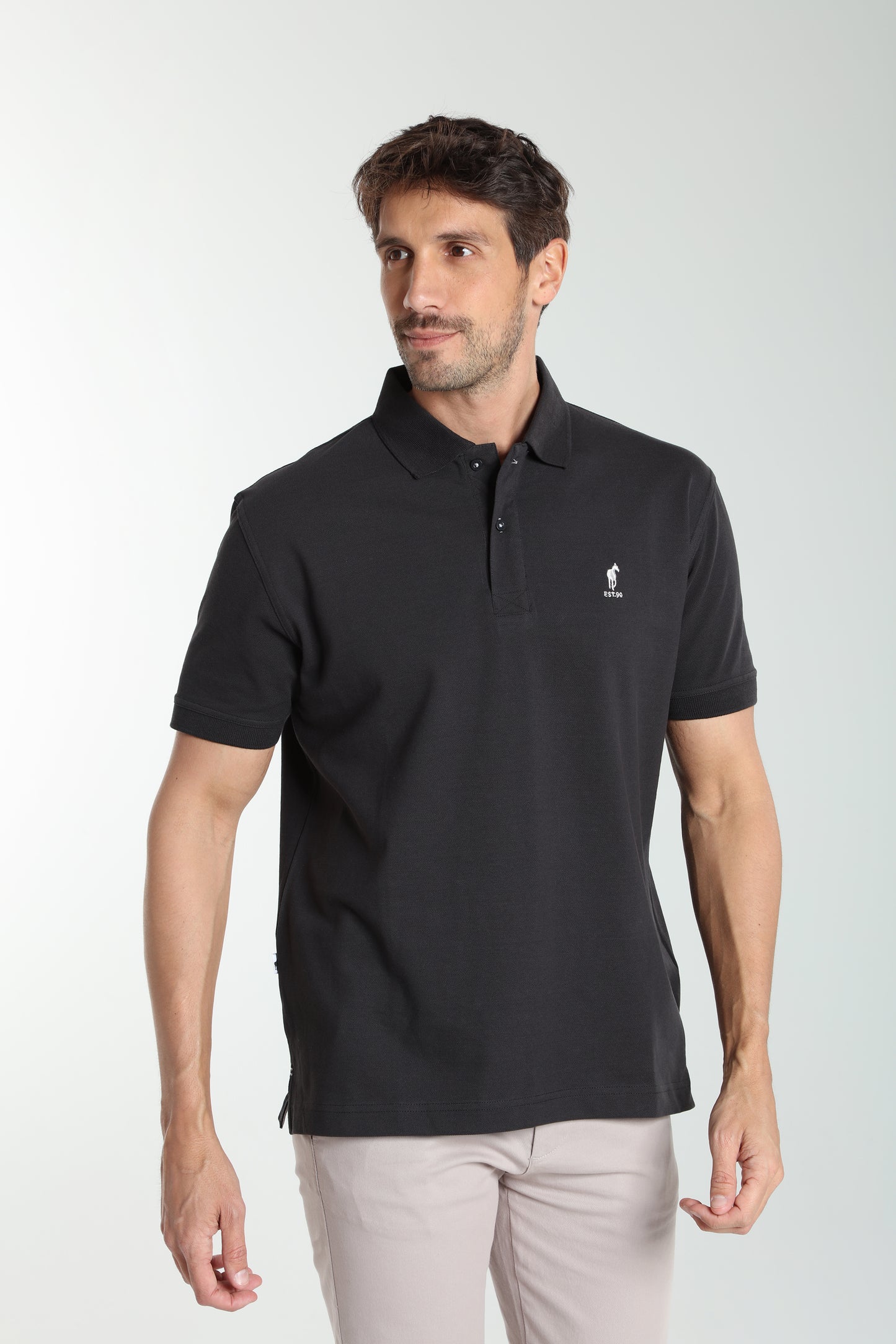 Polo manches courtes PAUL noir