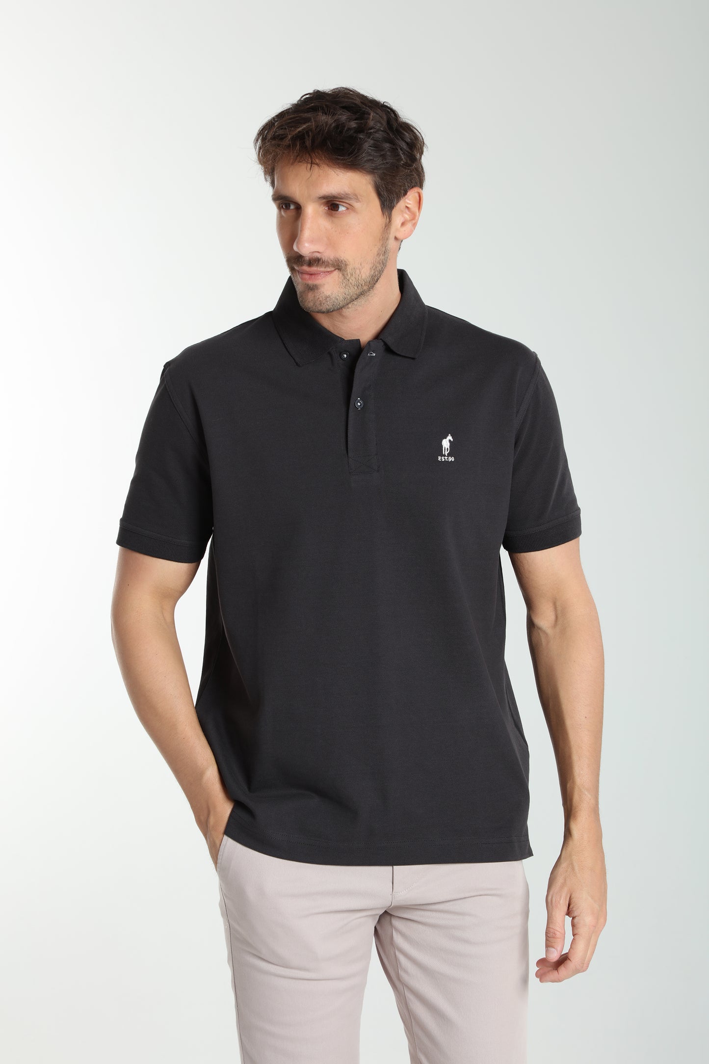 Polo manches courtes PAUL noir