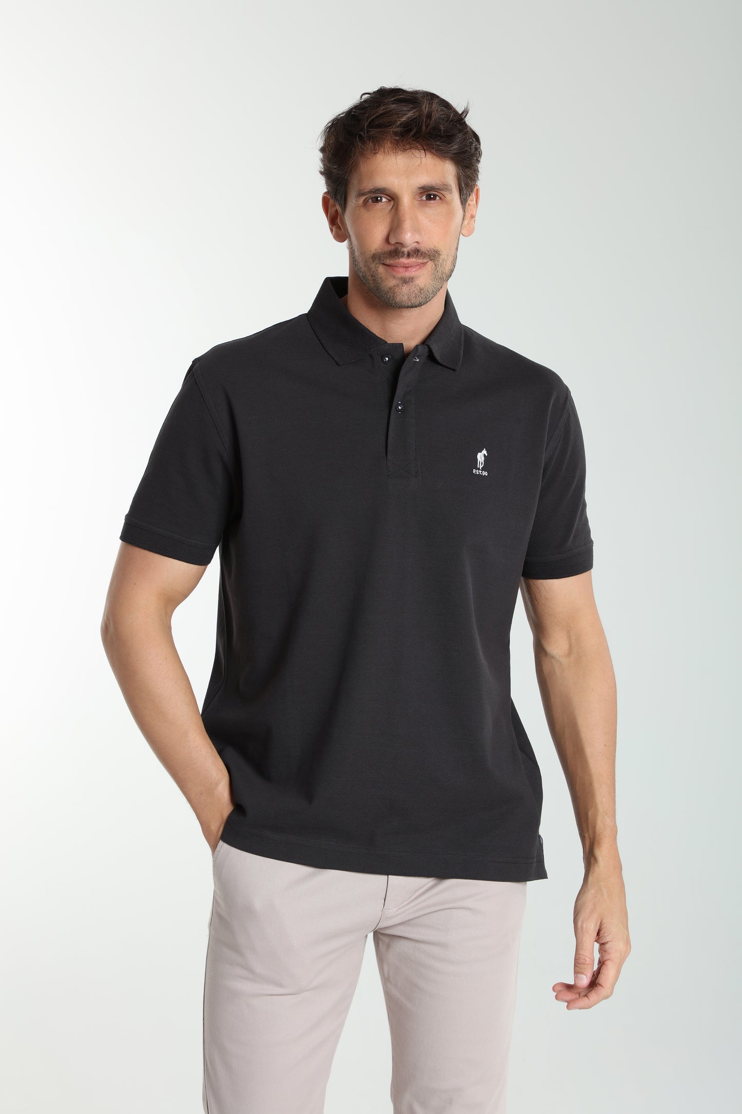 Polo manches courtes PAUL noir