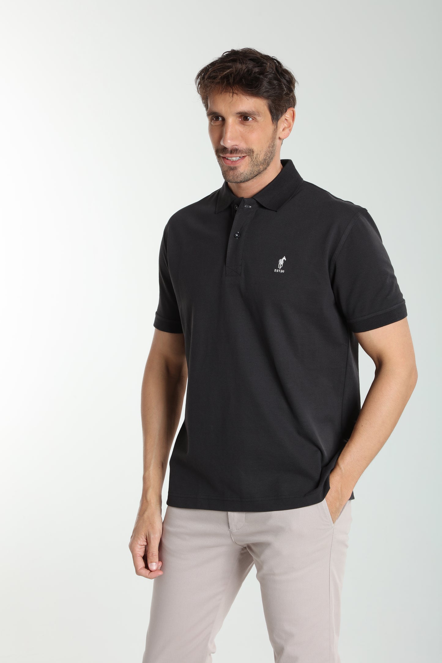 Polo manches courtes PAUL noir